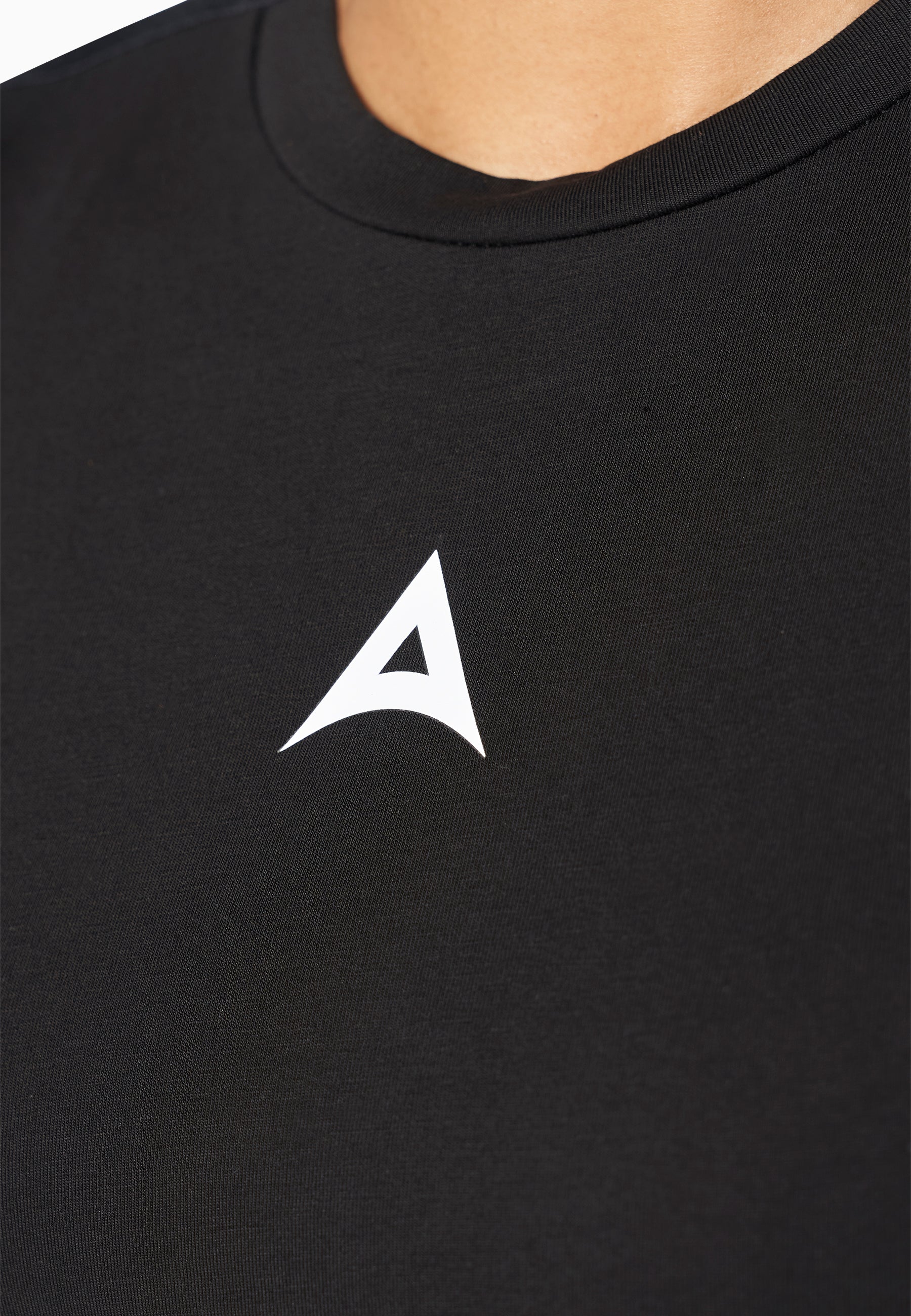 WOMENS LIFEWEAR FITTED T-SHIRT - BLACK