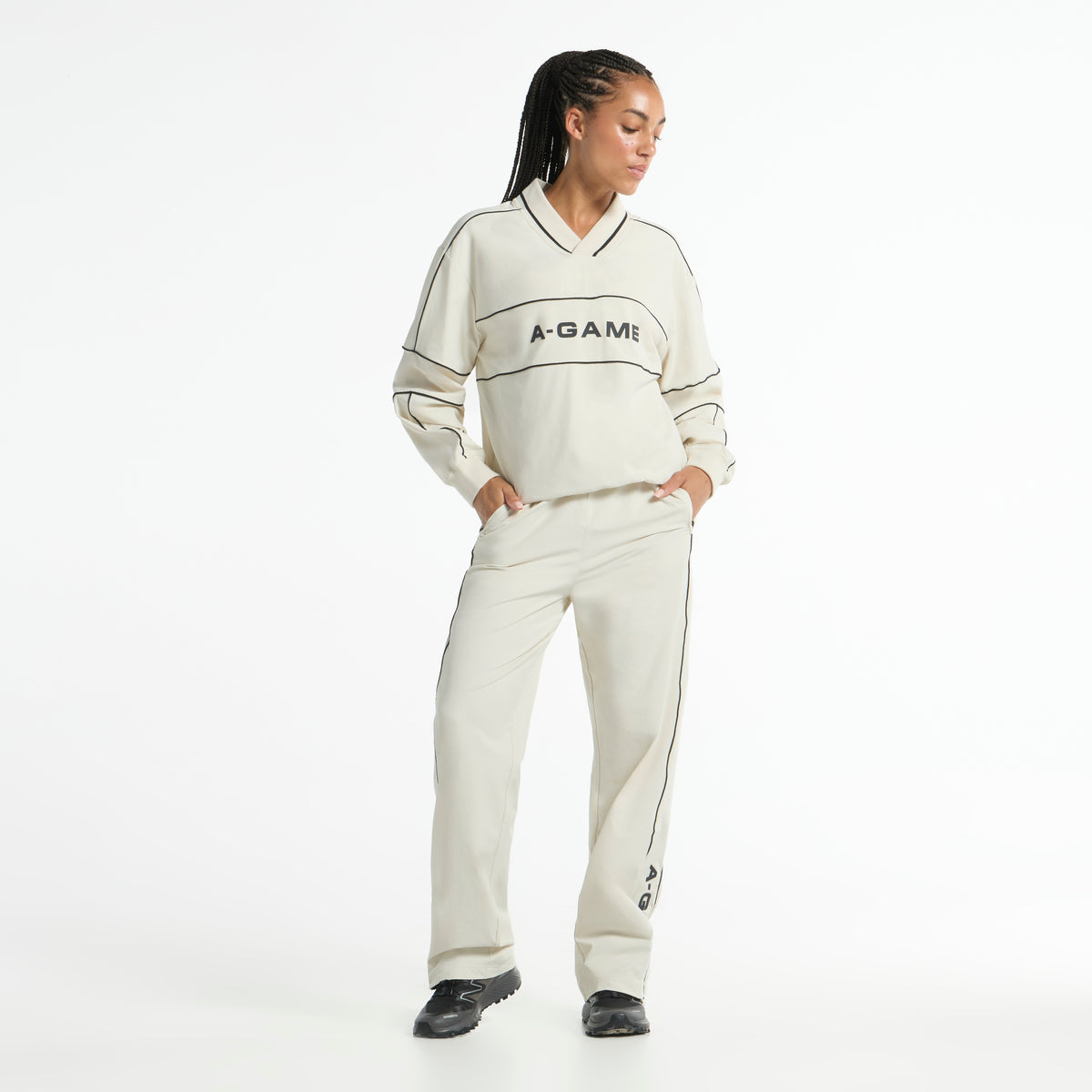 Women's Woven Pullover - Ecru