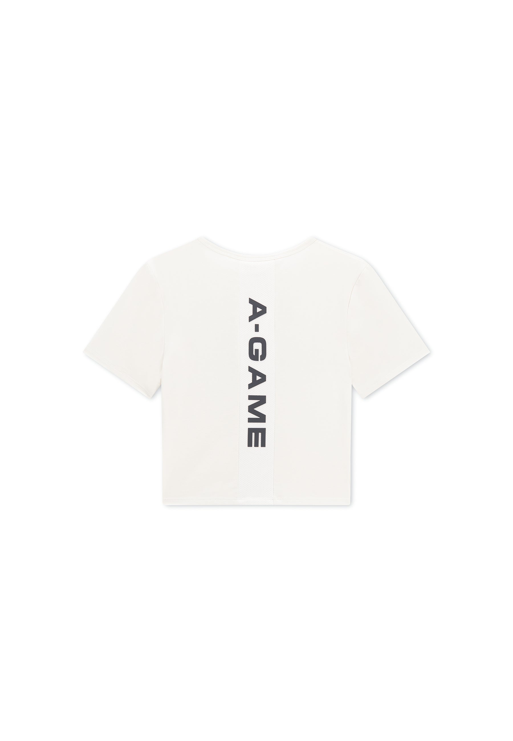 WOMENS LIFEWEAR PANEL CROPPED T-SHIRT - ECRU