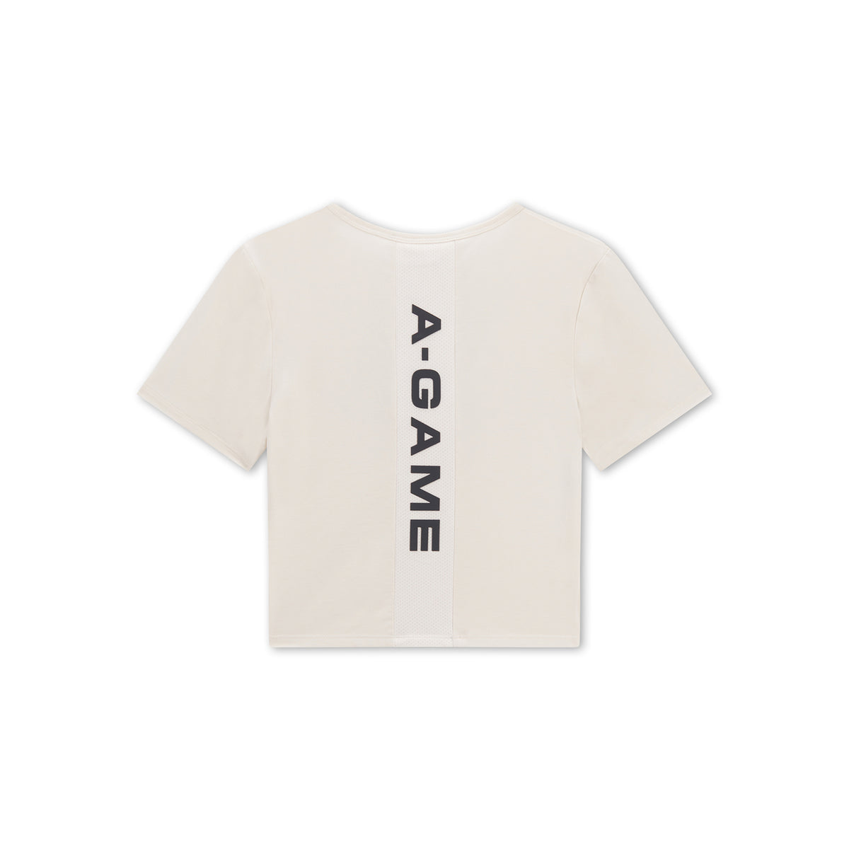 Women's Panel Cropped T-Shirt - Ecru