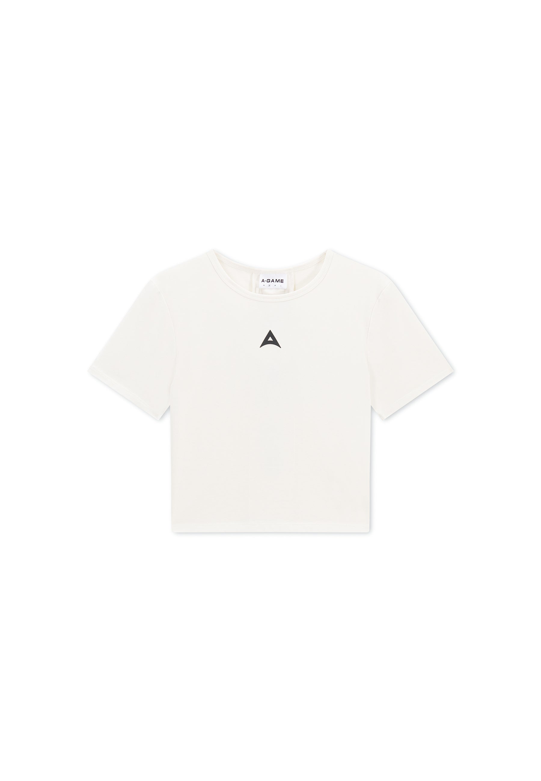 WOMENS LIFEWEAR PANEL CROPPED T-SHIRT - ECRU