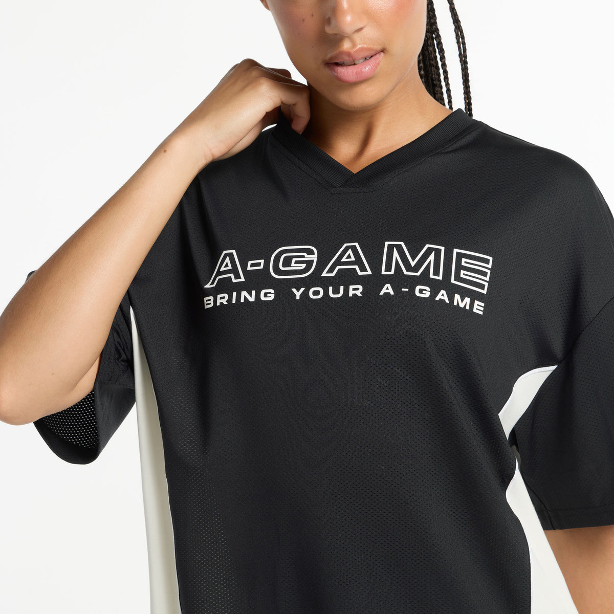 Women's Football T-Shirt - Black