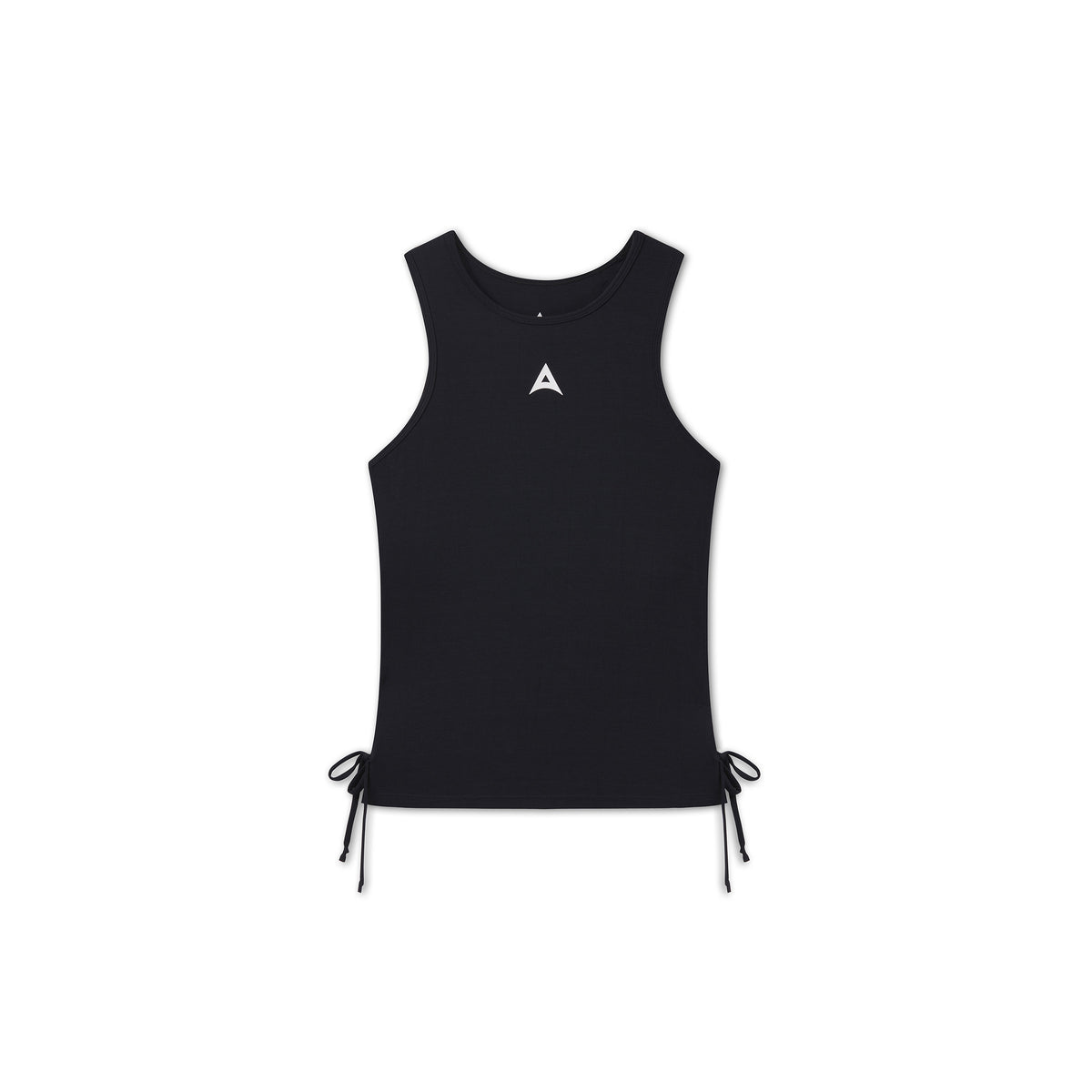 Women's Ruched Side Tank - Black