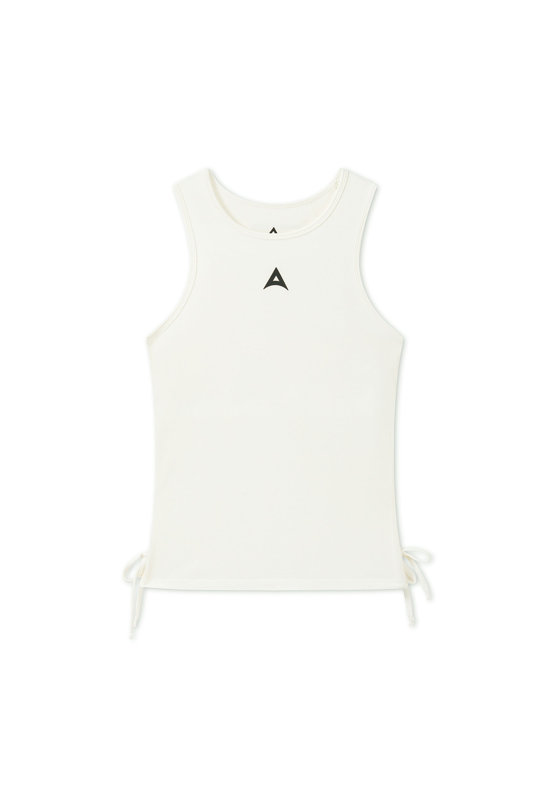 WOMENS LIFEWEAR RUCHED SIDE TANK - ECRU