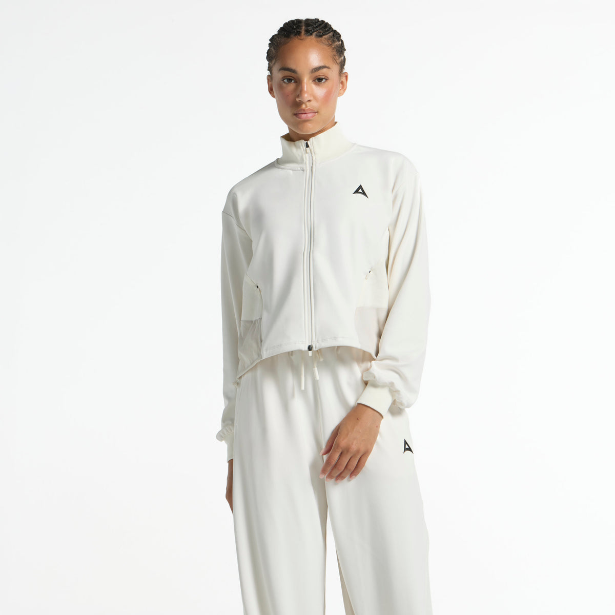 Women's Oversized Track Jacket - Ecru