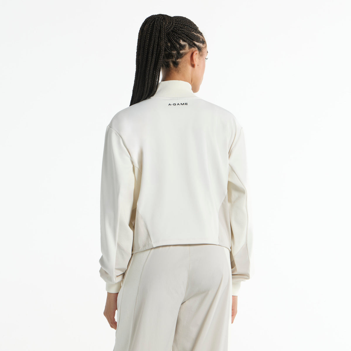 Women's Oversized Track Jacket - Ecru