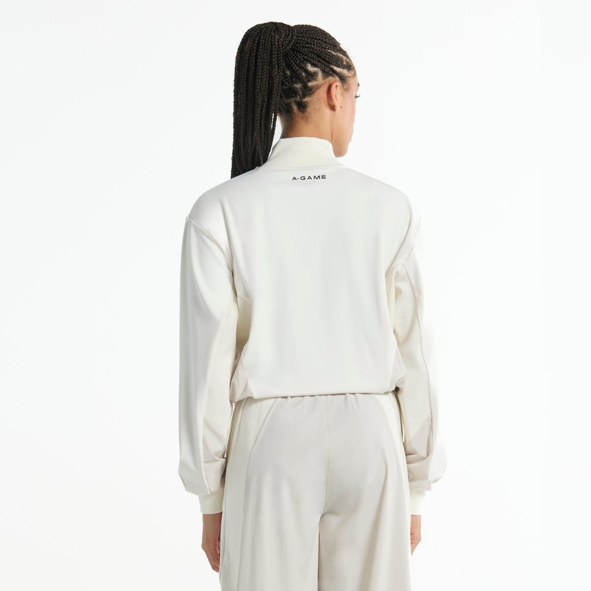 Women's Oversized Track Jacket - Ecru
