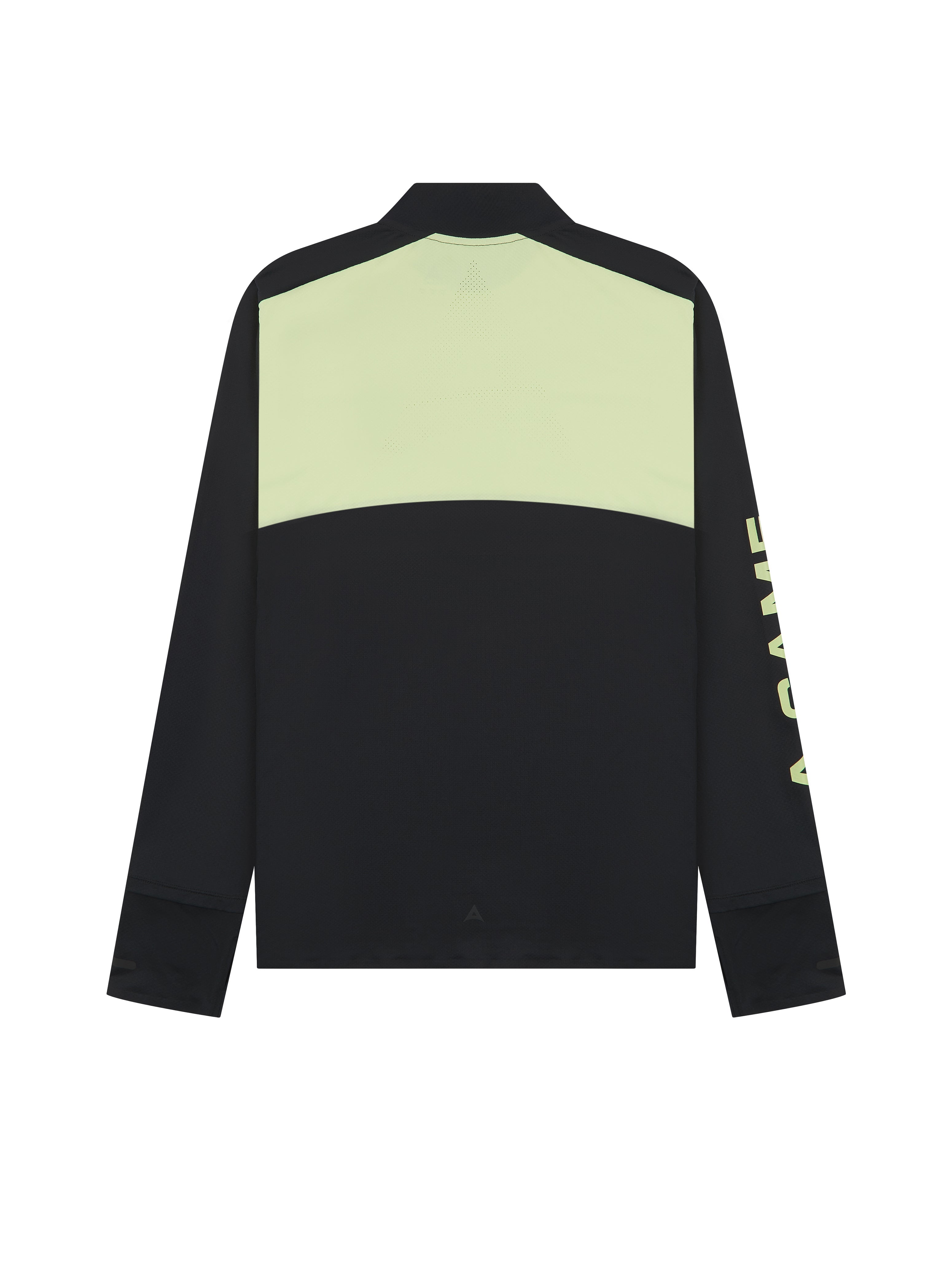 MENS A-GAME PERFORMANCE LONG SLEEVE TRAINING TOP - BLACK/LIME