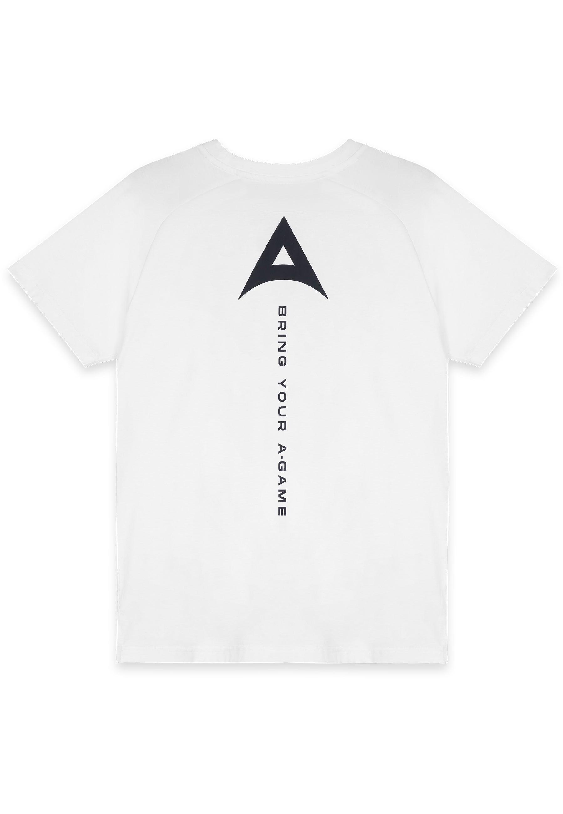 MENS BRING YOUR A-GAME GRAPHIC LOGO T-SHIRT - WHITE