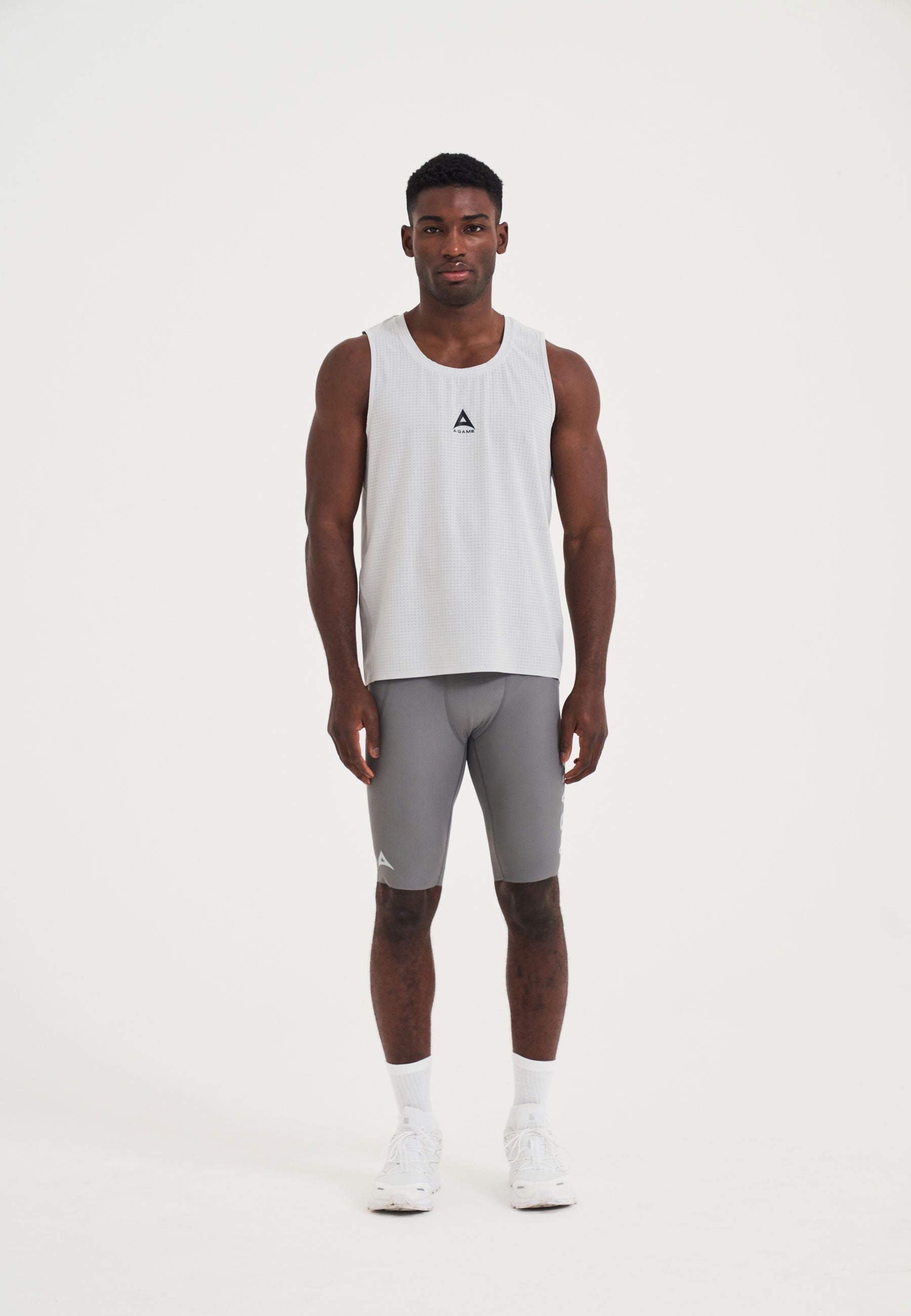MENS A-GAME MESH TRAINING VEST - GREY