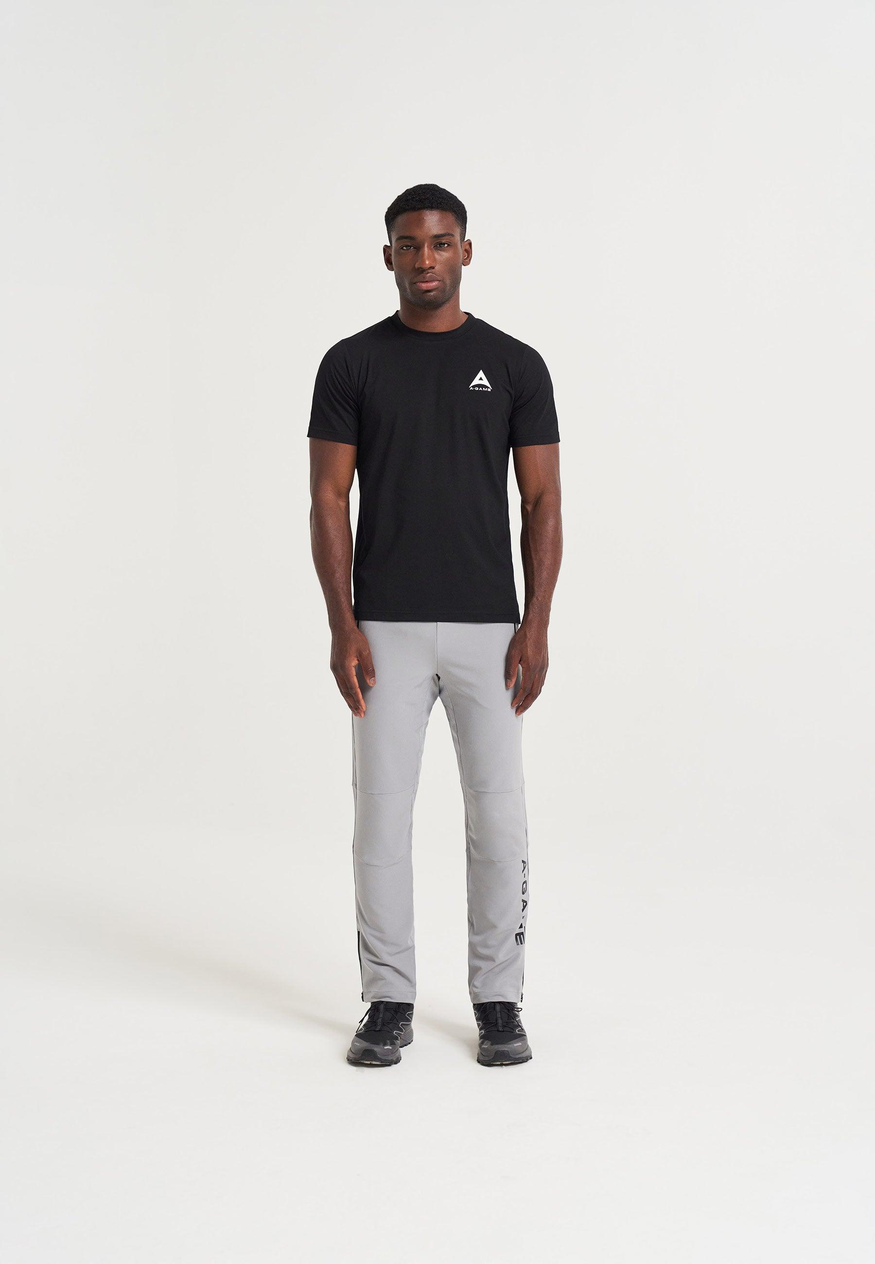 MENS A-GAME STAR GRAPHIC LOGO T-SHIRT - BLACK