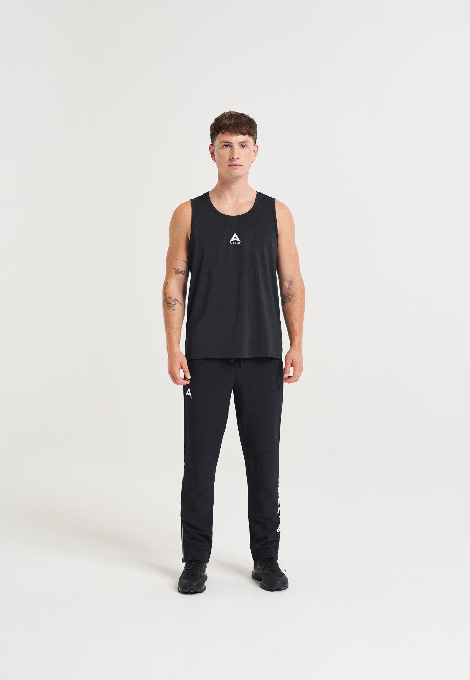 MENS A-GAME TRAINING TANK TOP - BLACK