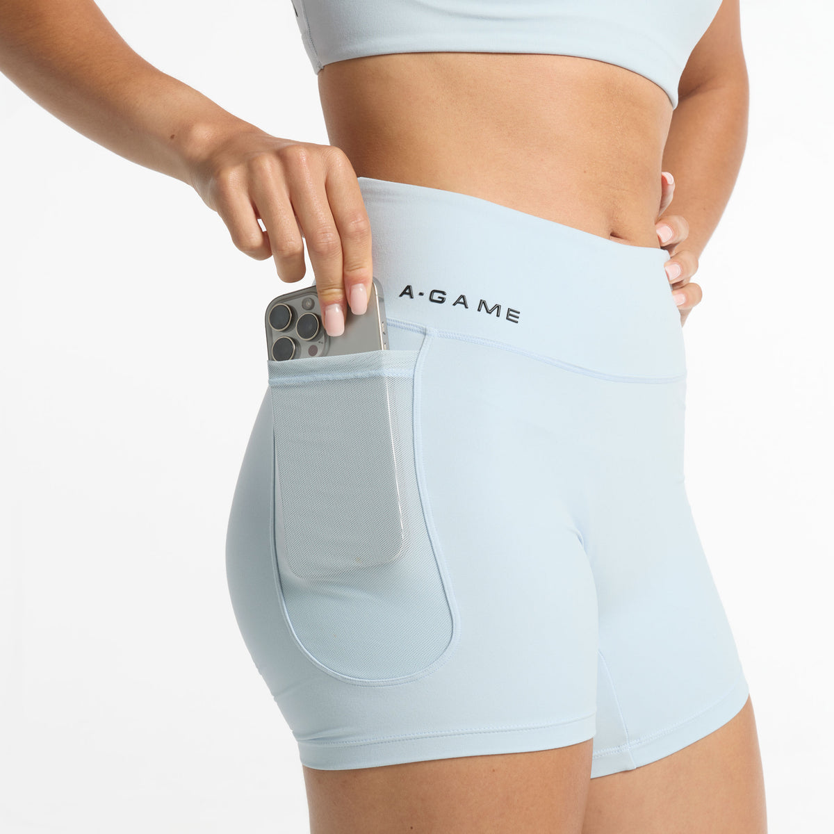 Women's Core Training Shorts - Pale Blue