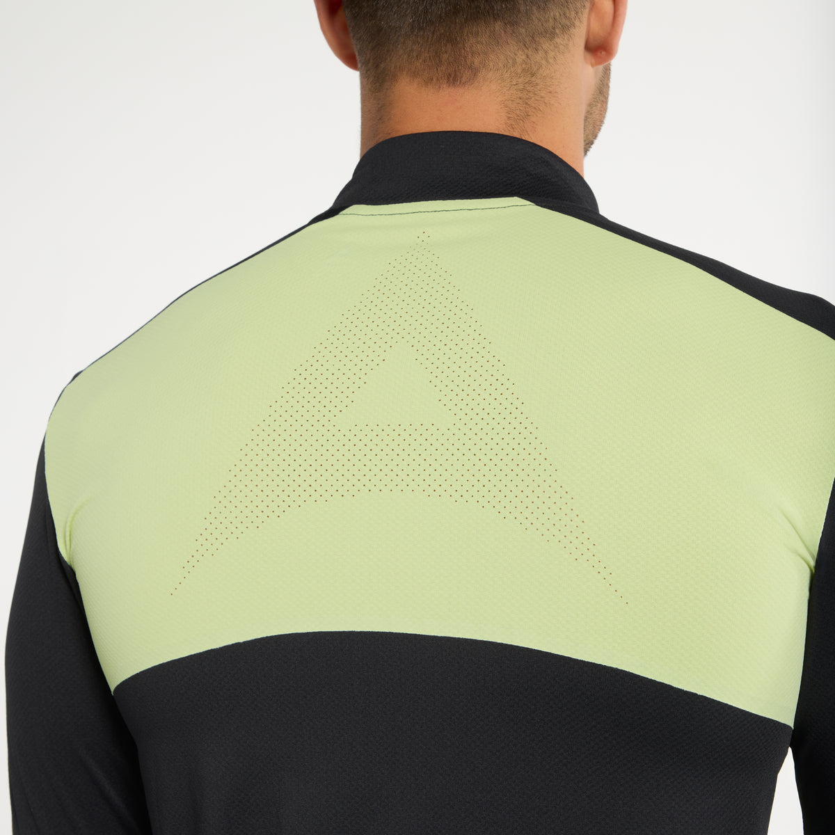 Men's Performance Long Sleeve Top - Black/Lime