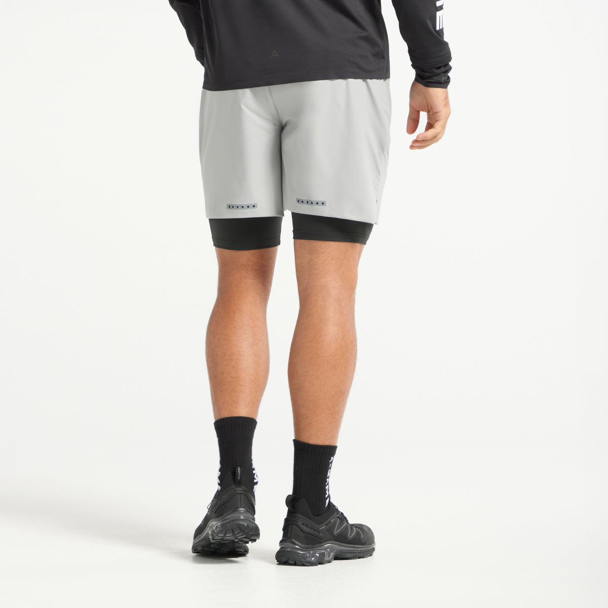 Men's 2-in-1 Shorts - Steel Grey