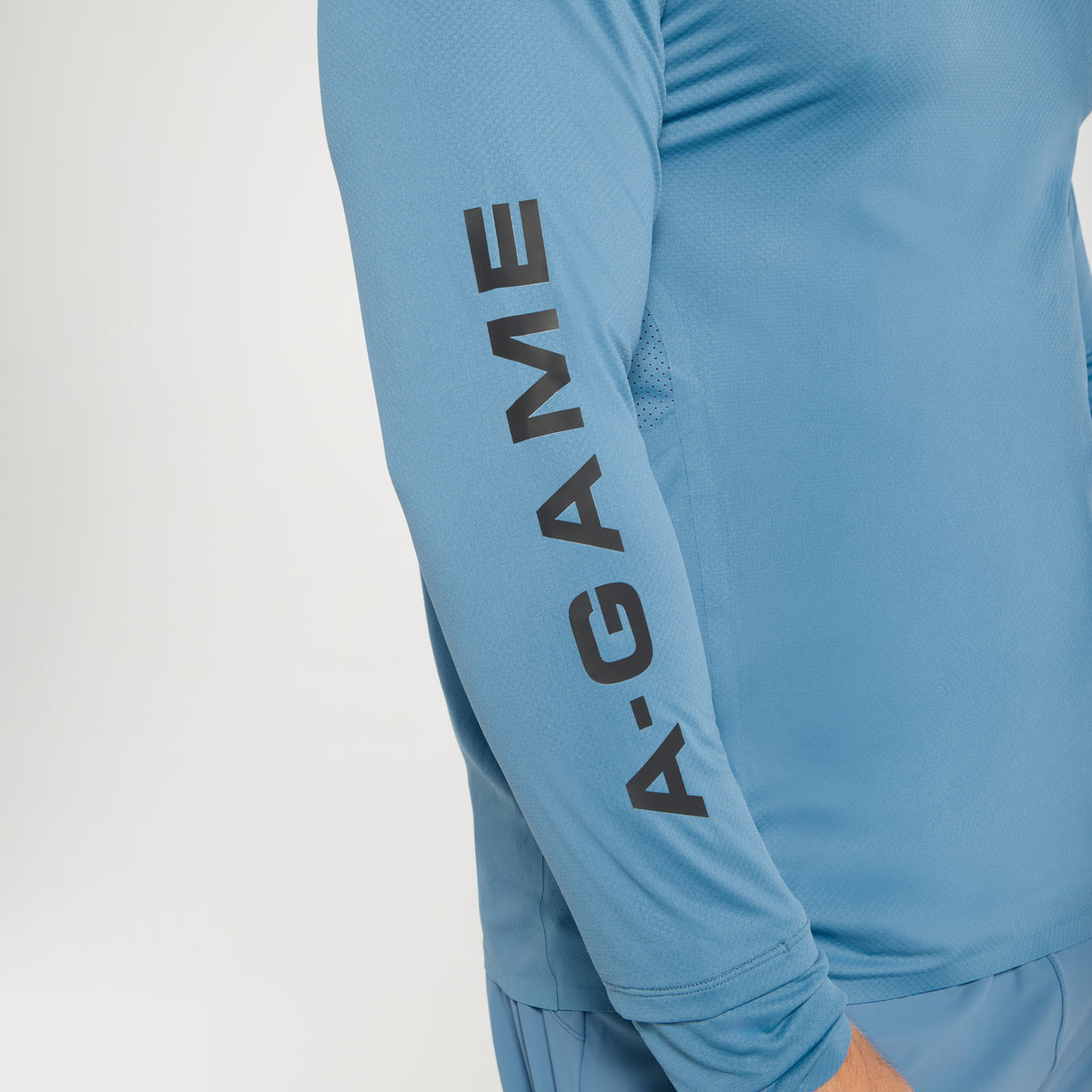 Men's Performance Long Sleeve Top - Ocean Blue