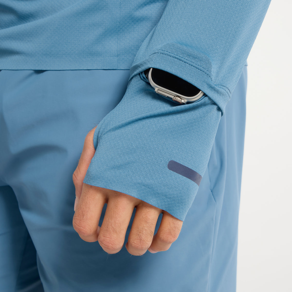 Men's Performance Long Sleeve Top - Ocean Blue