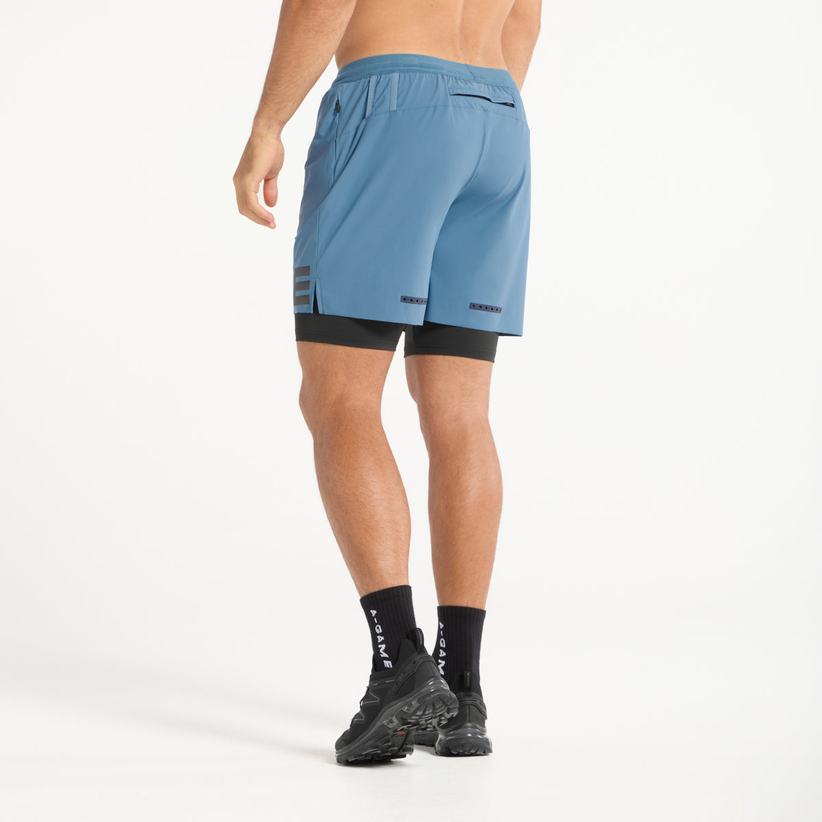 Men's 2-in-1 Shorts - Ocean Blue