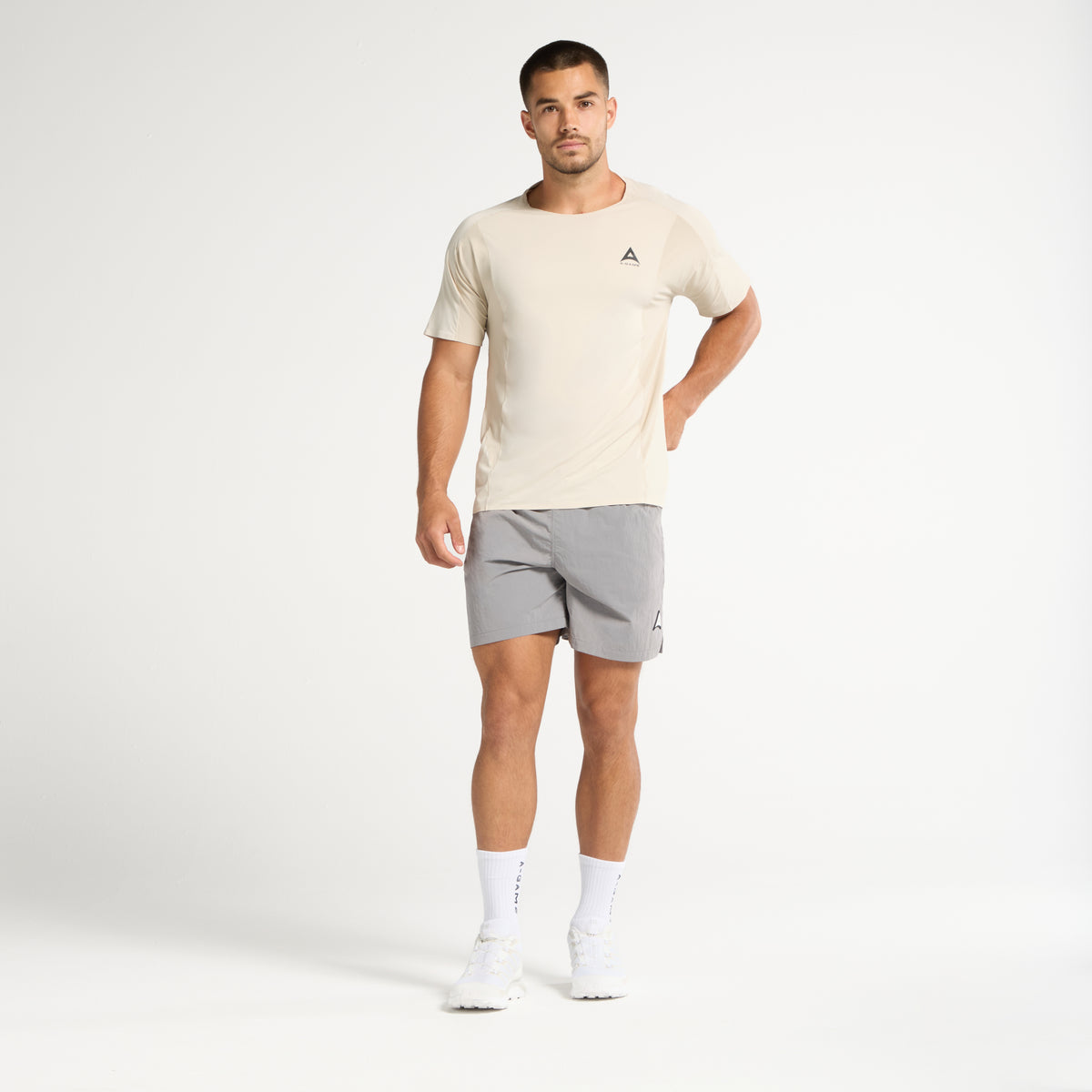 Men's Mesh Performance T-Shirt - Beige