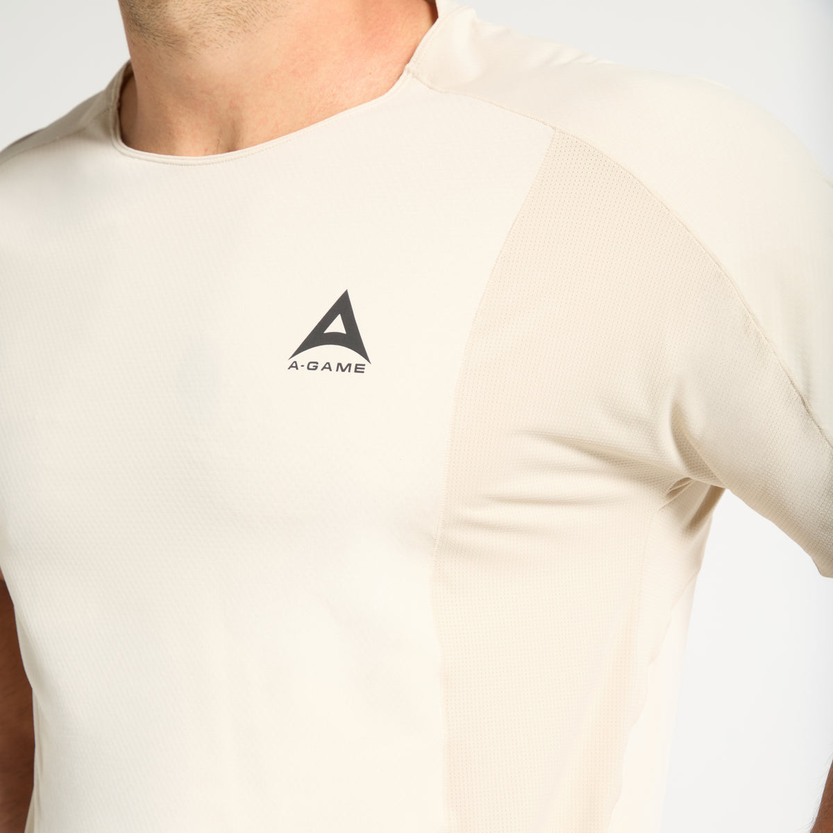 Men's Mesh Performance T-Shirt - Beige