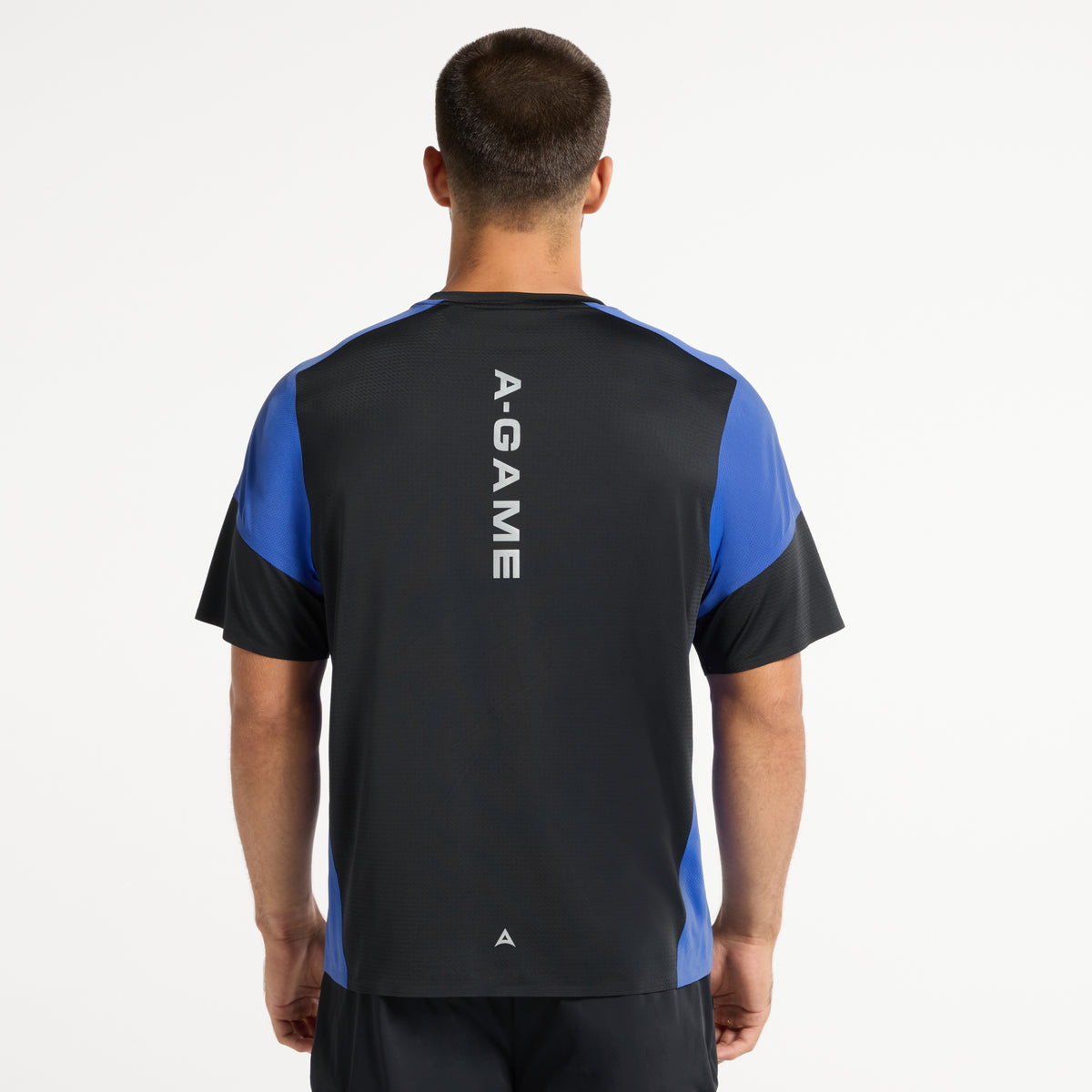 Men's Mesh T-Shirt - Black / Cobalt Blue