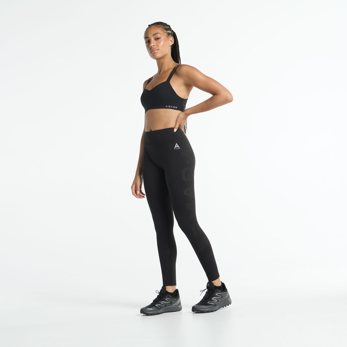 Women's High Waisted Training Leggings - Black
