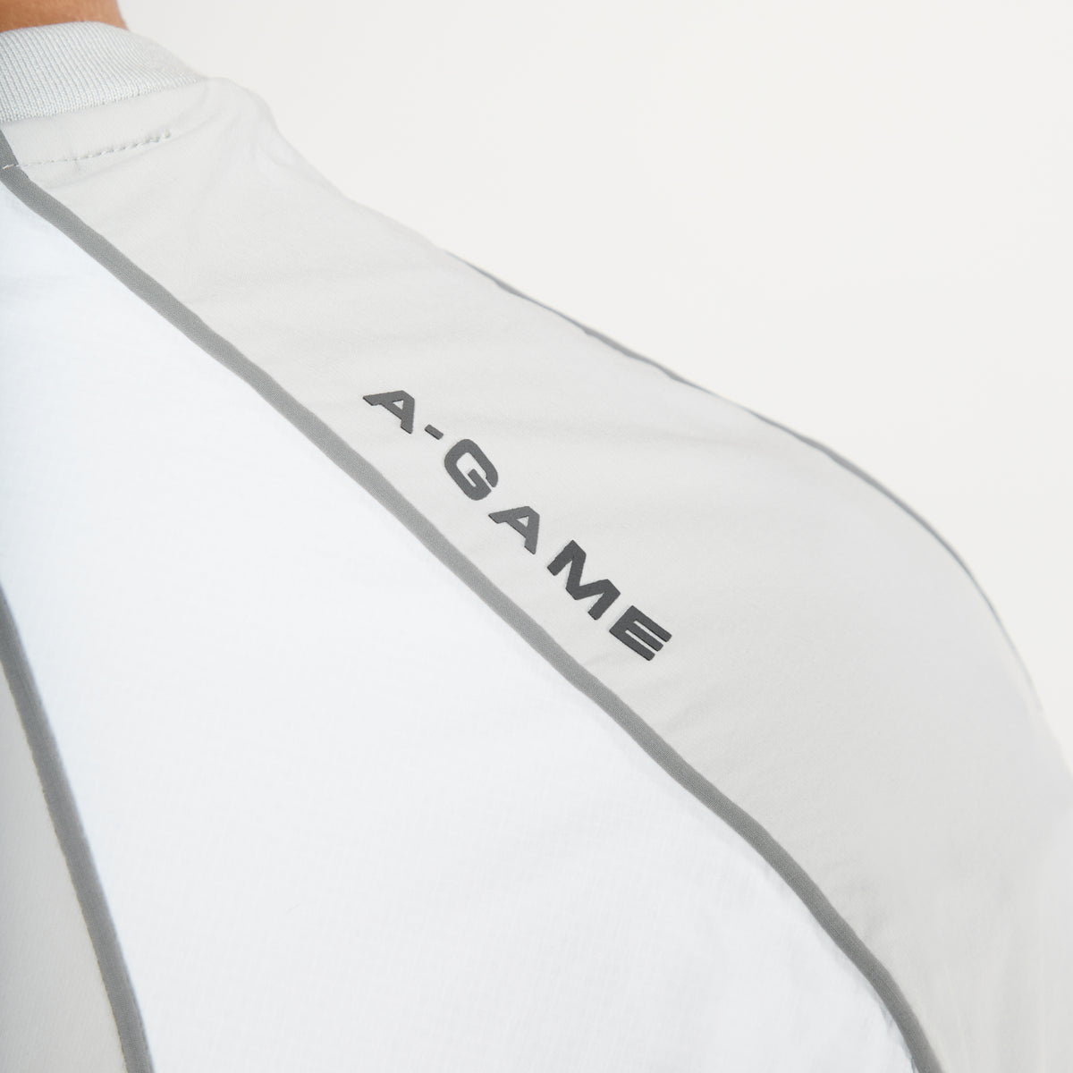Men's Textured T-Shirt - Grey / White