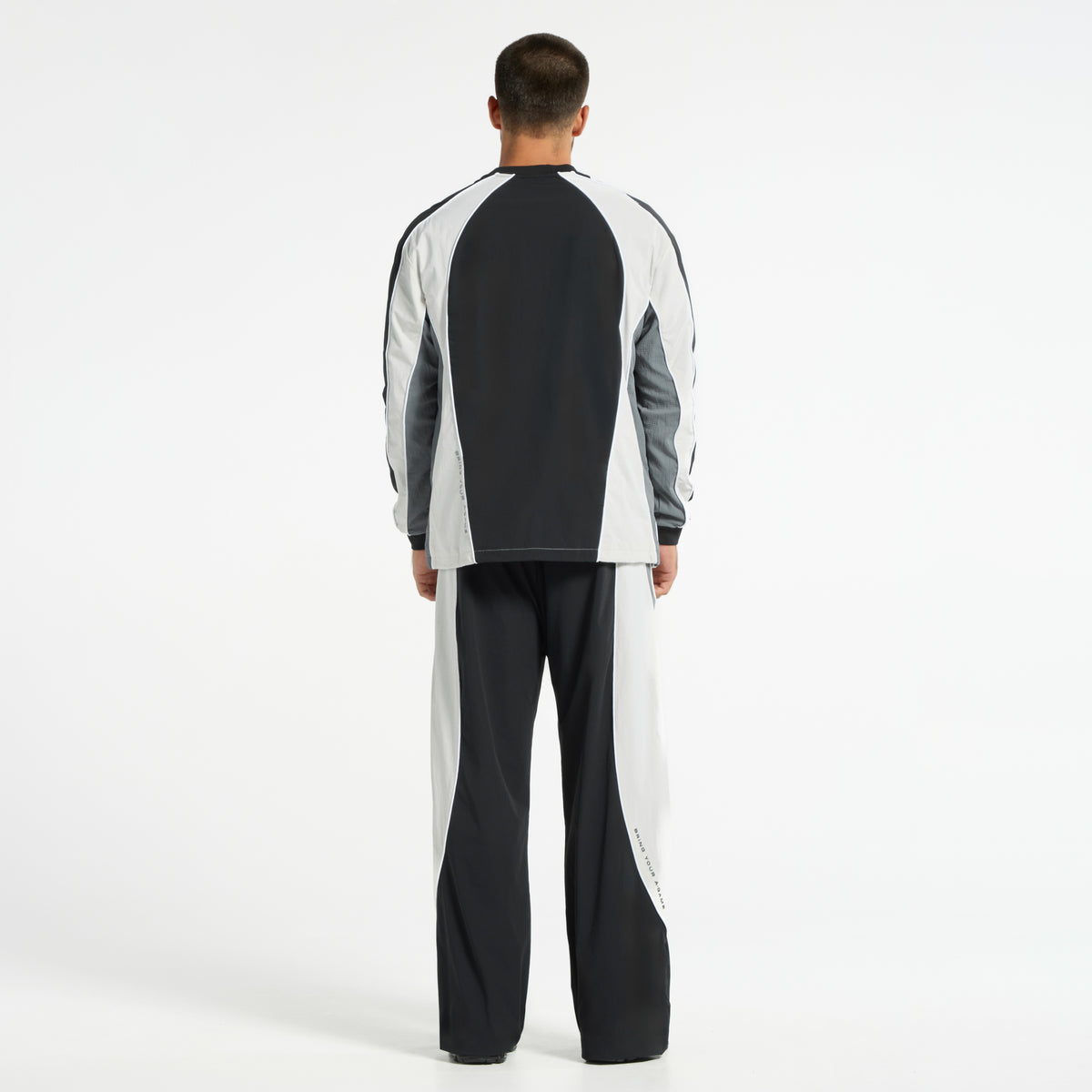 Men's Textured Sweatshirt - Black / Light Grey
