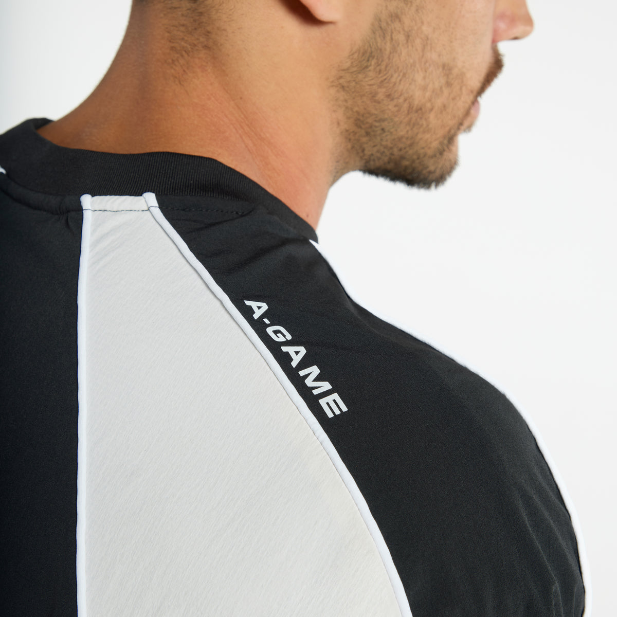 Men's Textured Sweatshirt - Black / Light Grey