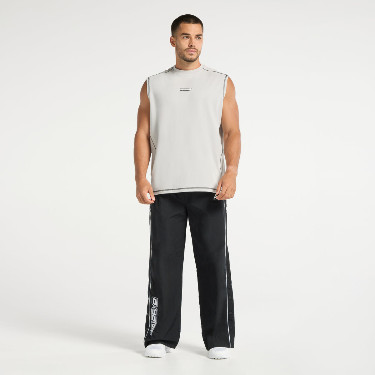 Men's Seam Detail Tech T-Shirt - Grey