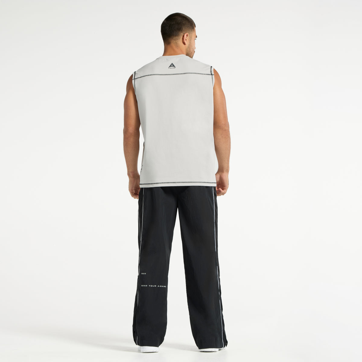 Men's Seam Detail Tech T-Shirt - Grey