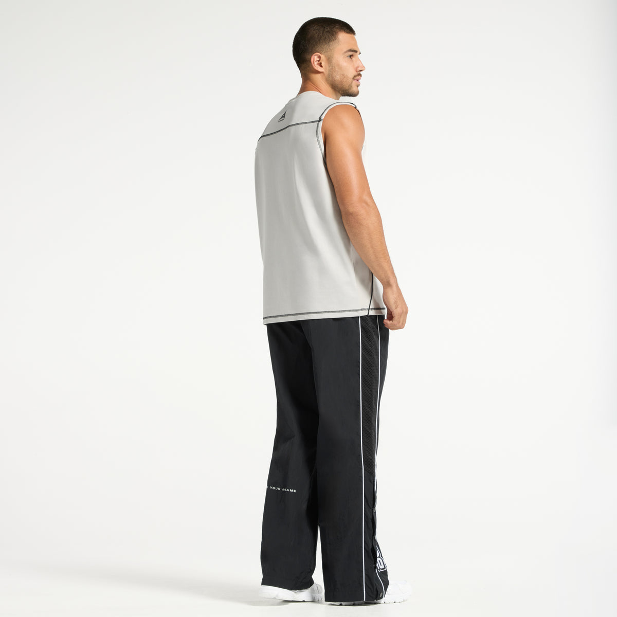 Men's Seam Detail Tech T-Shirt - Grey