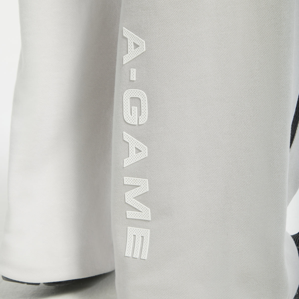 Men's Mesh Panelled Straight Leg Sweat Pants - Grey / Black