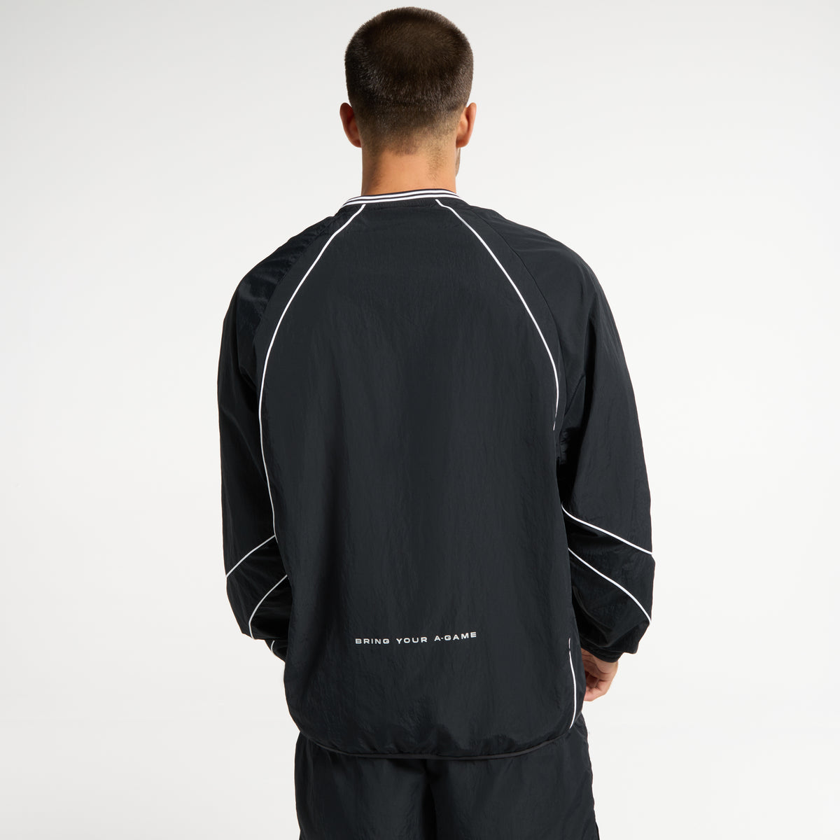 Men's Woven Tech Top - Black