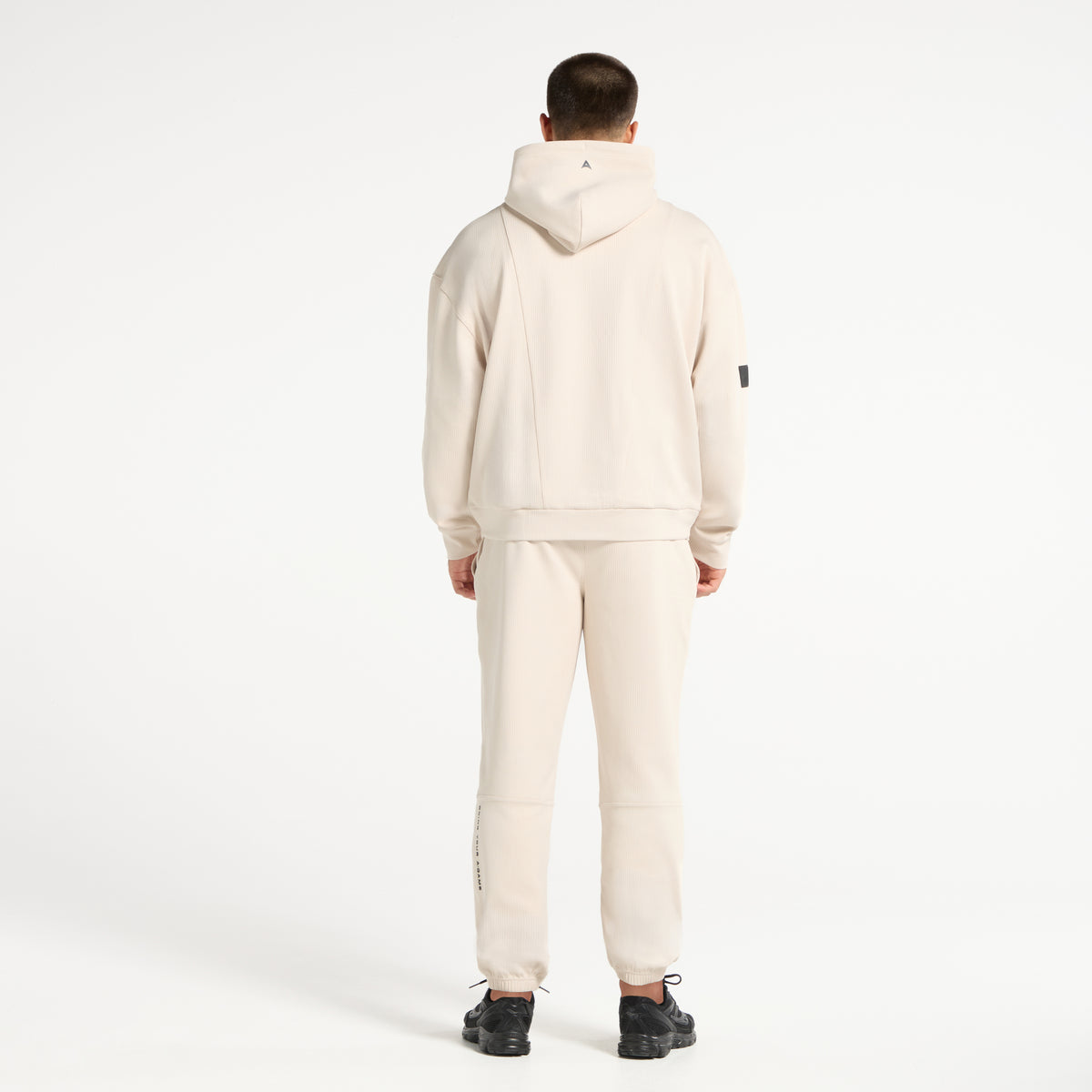 Men's Waffle Tech Hoodie - Beige