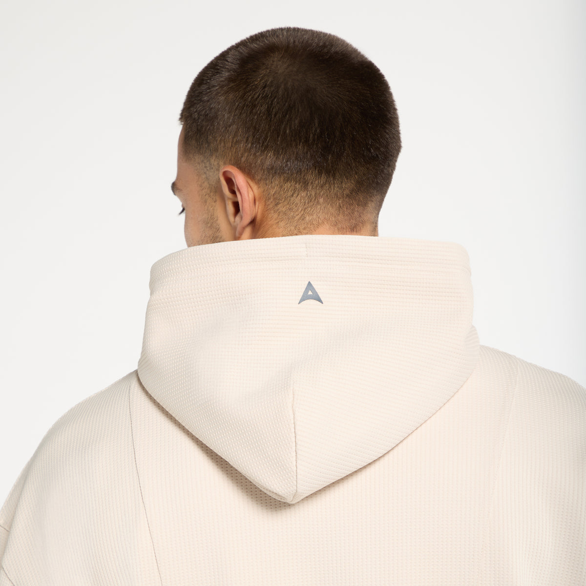 Men's Waffle Tech Hoodie - Beige