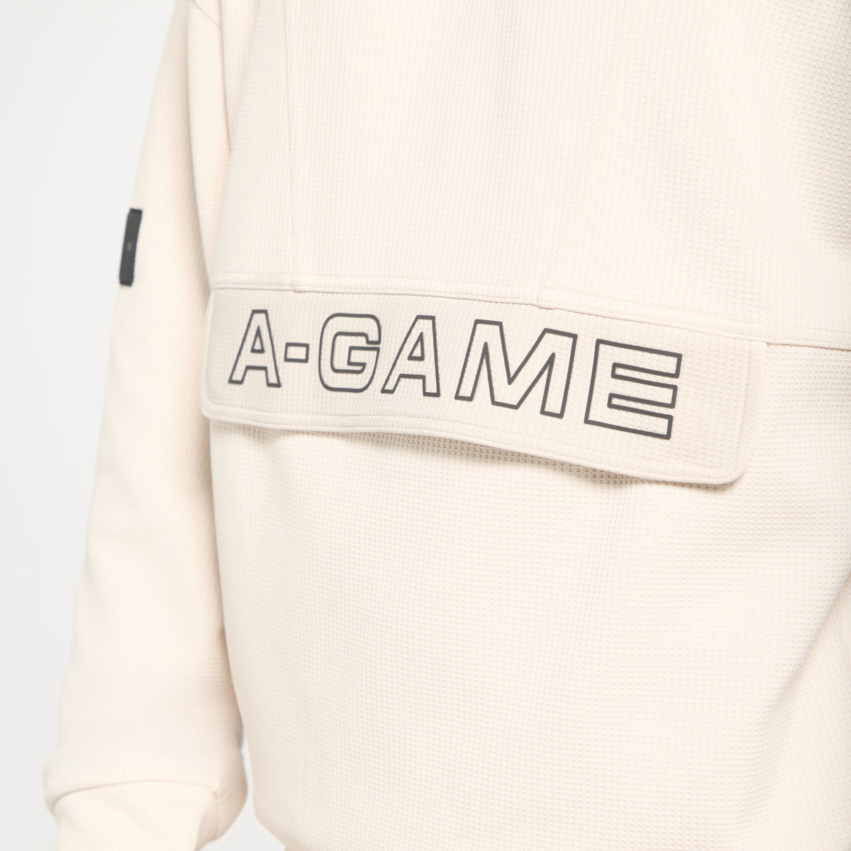 Men's Waffle Tech Hoodie - Beige