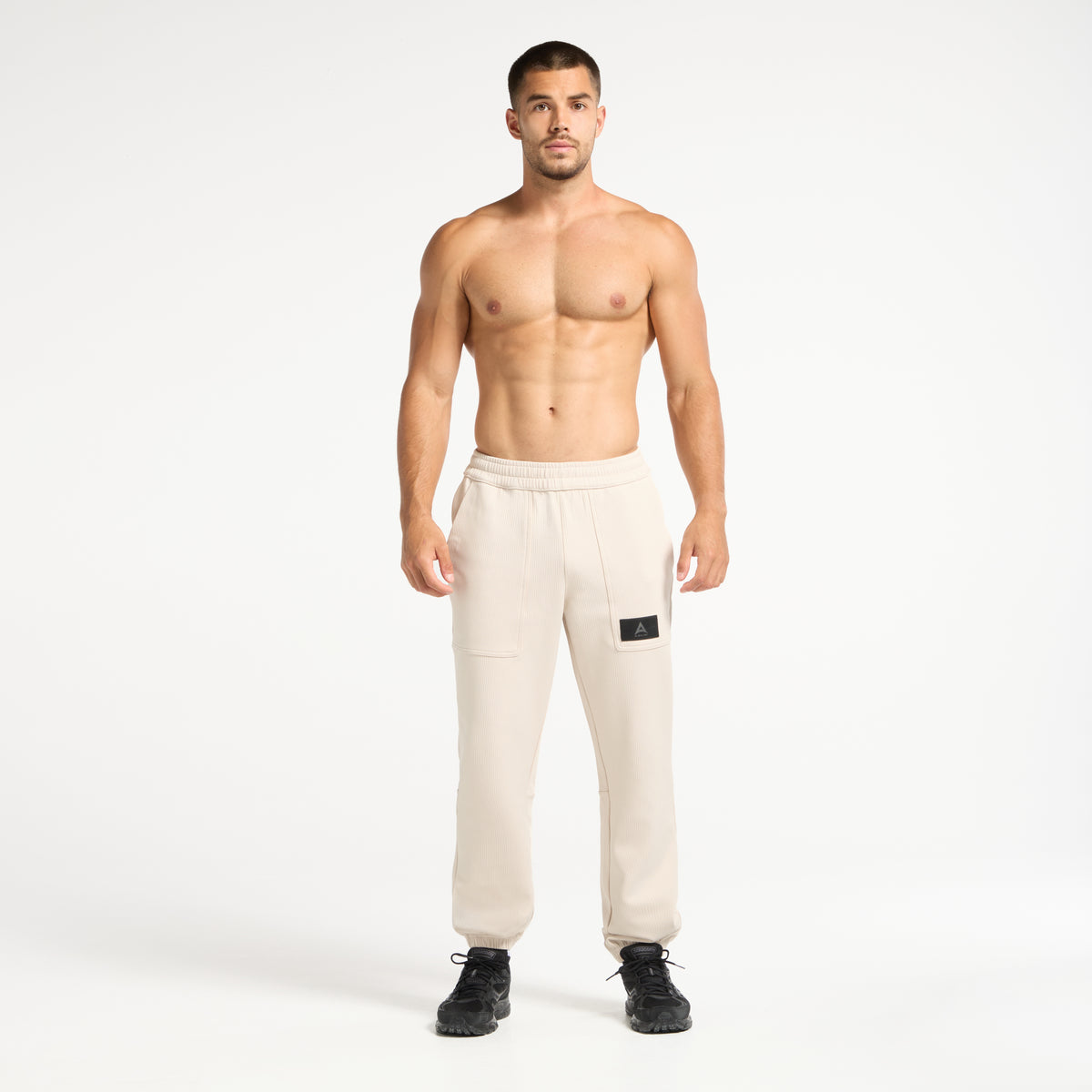 Men's Waffle Tech Joggers - Beige