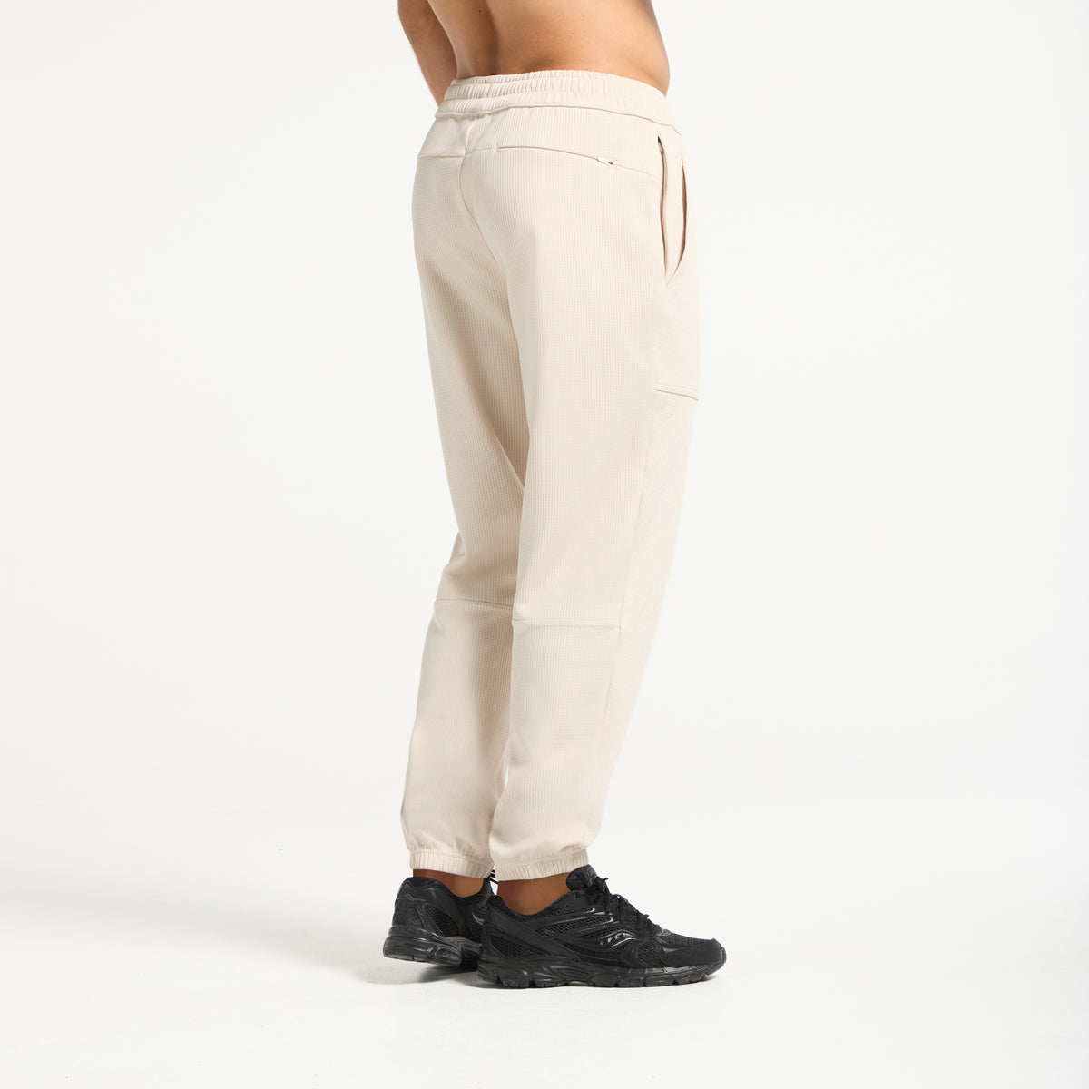 Men's Waffle Tech Joggers - Beige