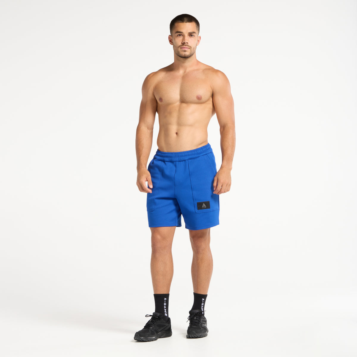 Men's Waffle Tech Shorts - Cobalt Blue