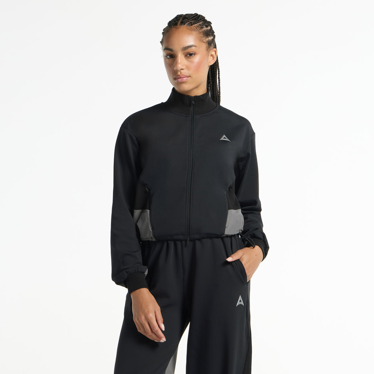 Women's Oversized Track Jacket - Black
