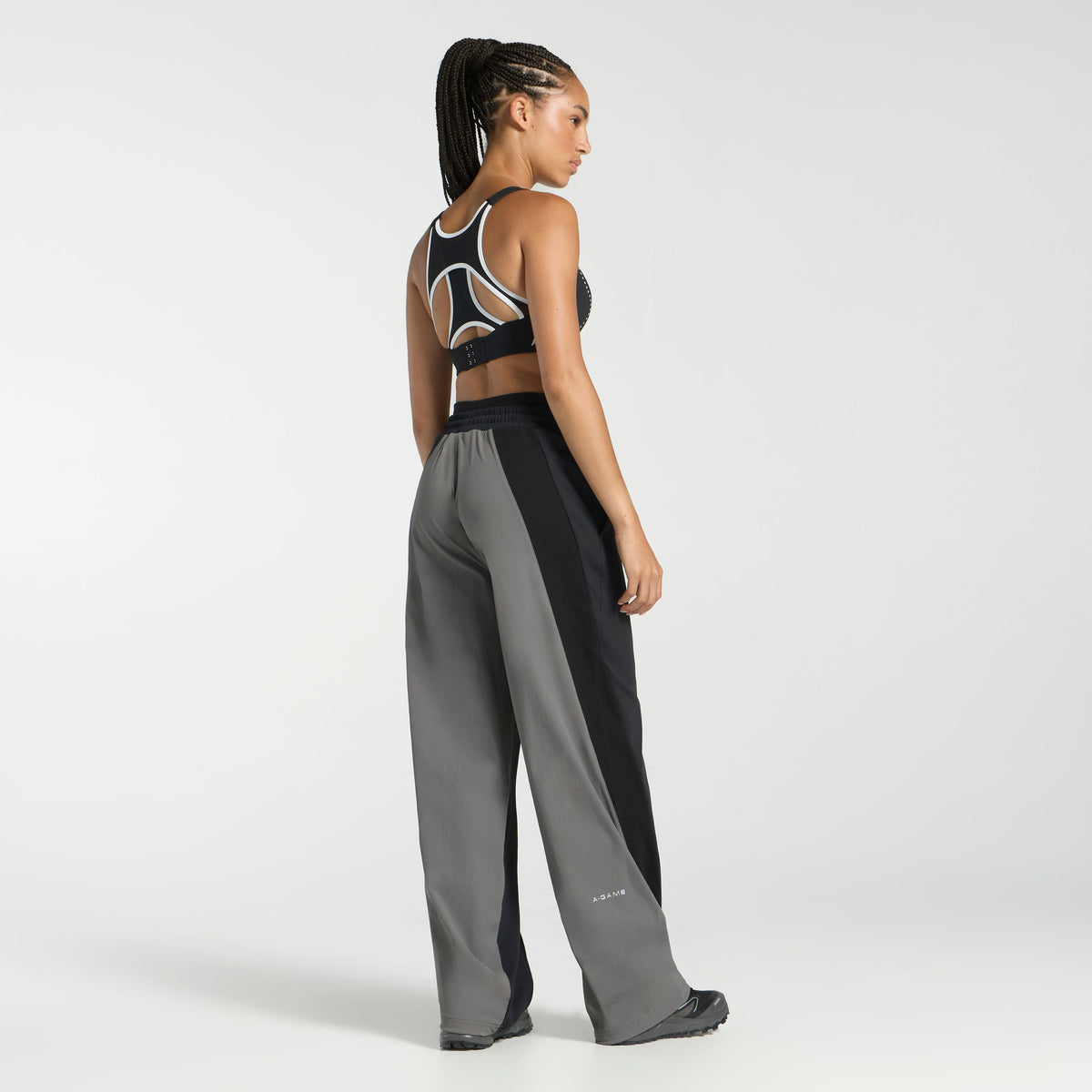 Women's Oversized Track Pants - Black