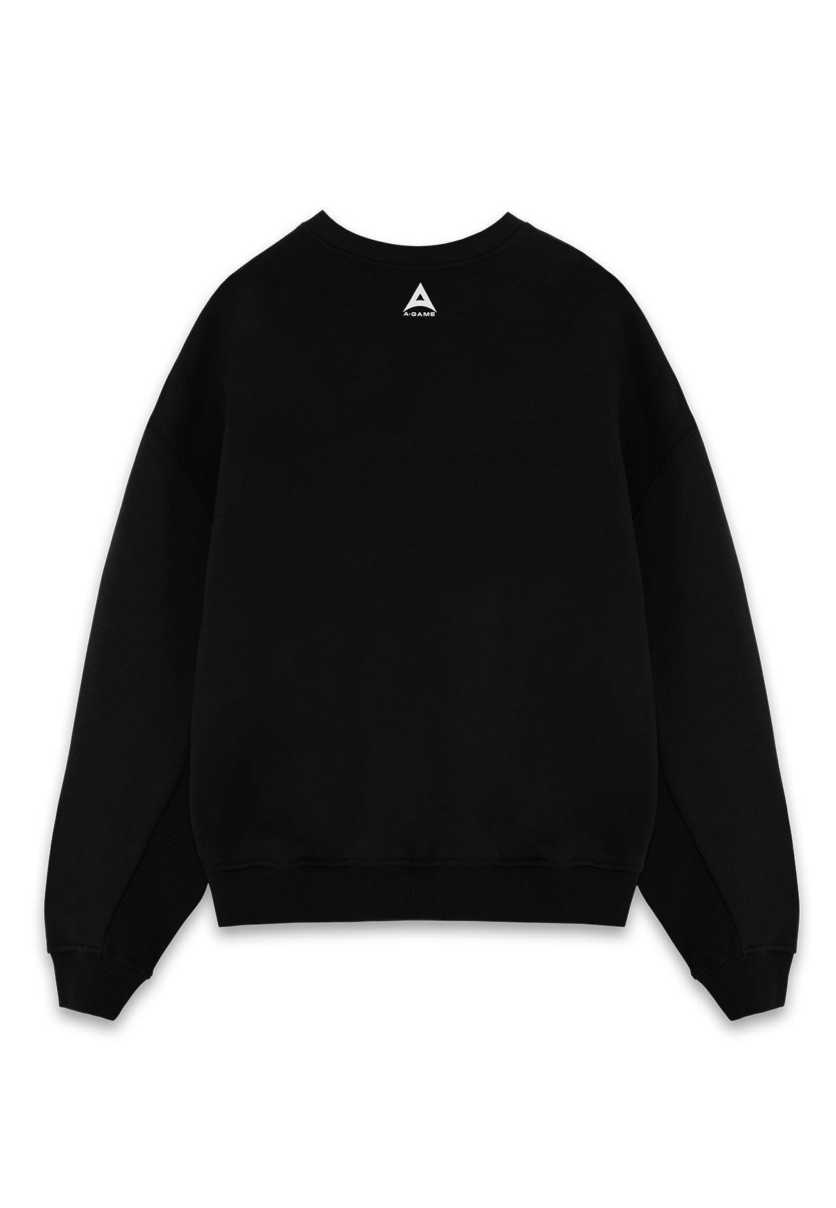 WOMENS A-GAME CHENILLE LOGO SWEATSHIRT - BLACK