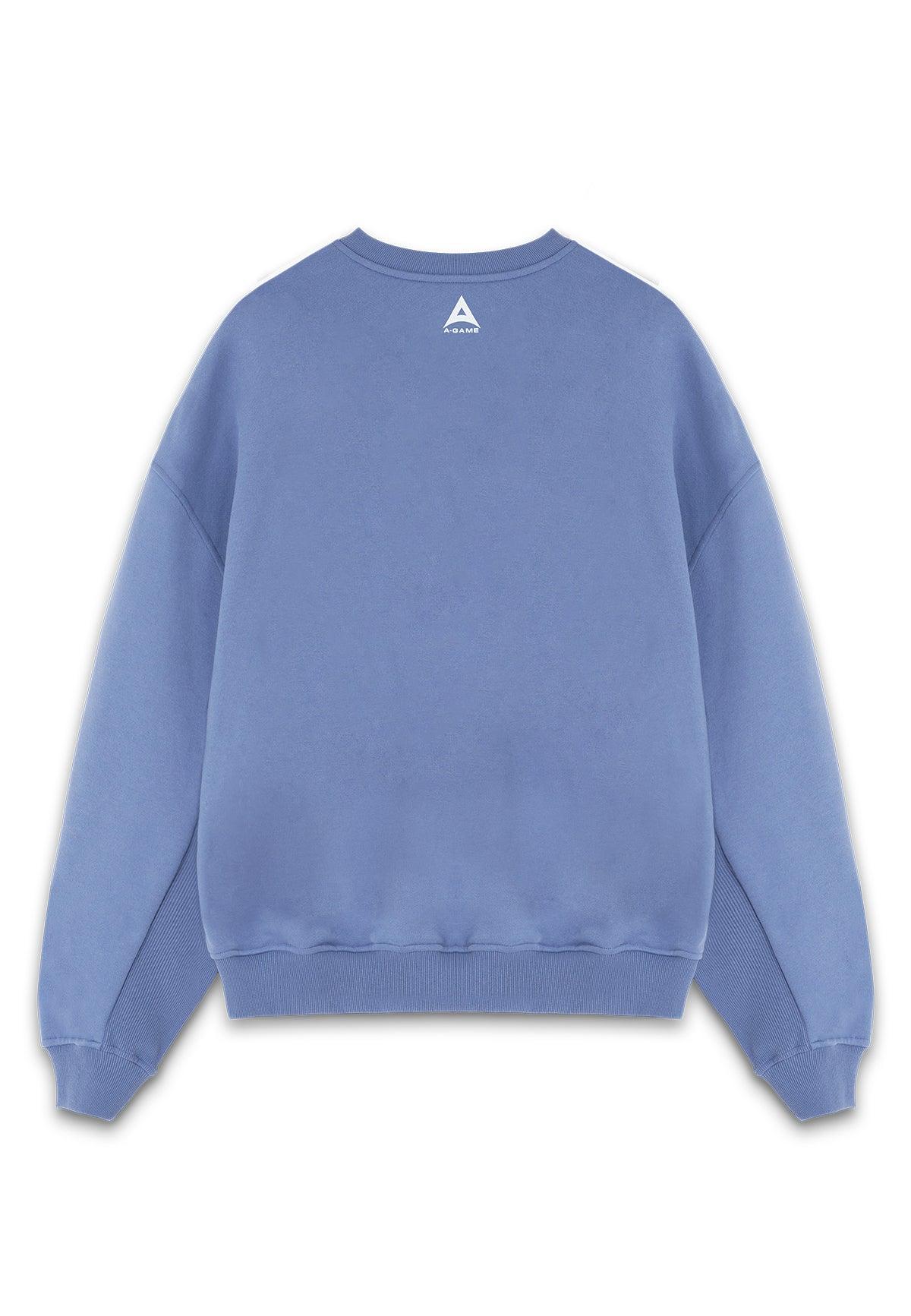 WOMENS A-GAME CHENILLE LOGO SWEATSHIRT - ELEMENTAL BLUE
