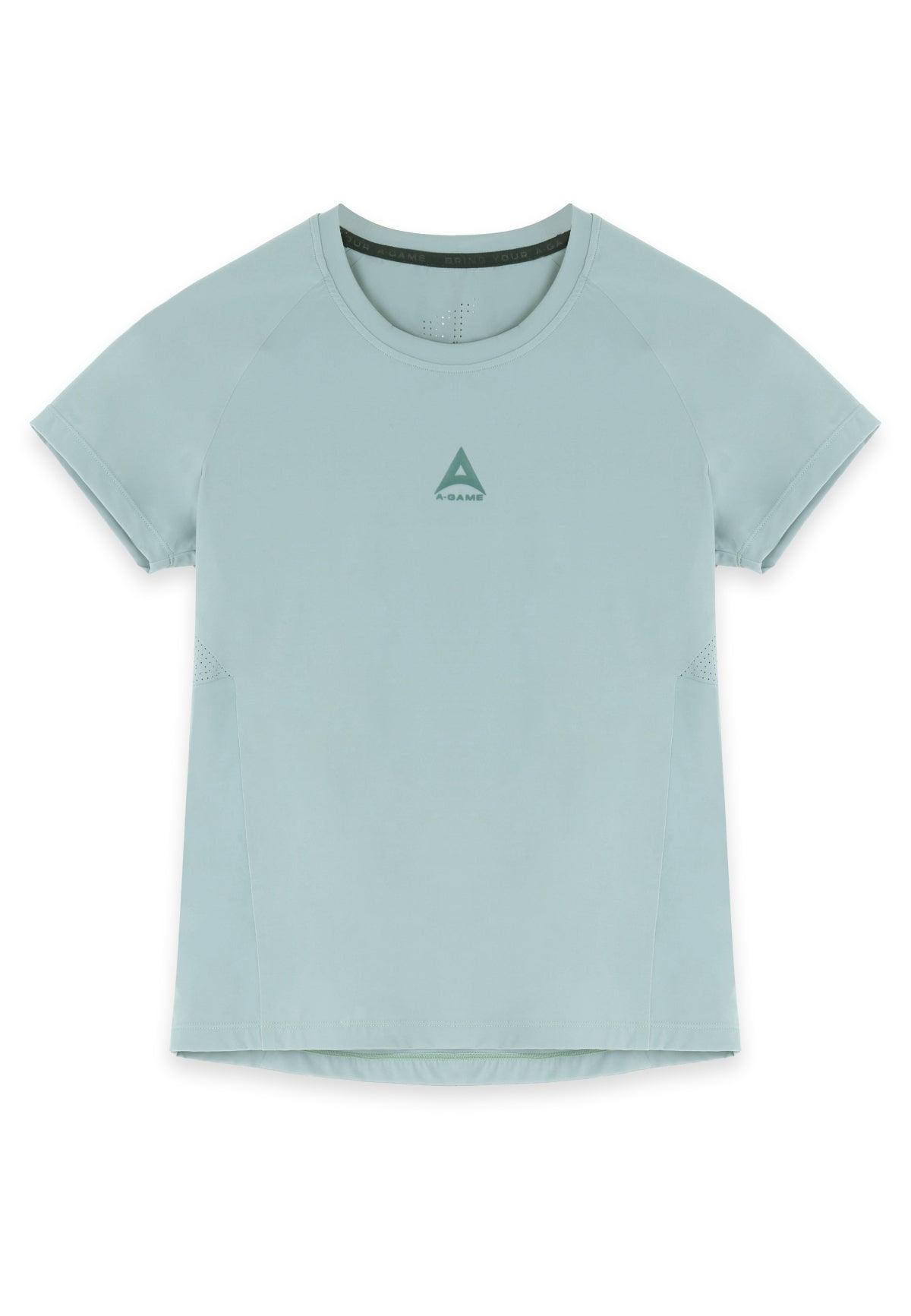 WOMENS A-GAME SHORT SLEEVE TRAINING T-SHIRT - SAGE GREEN