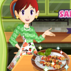 Играть Кухня Сары Шашлык онлайн 