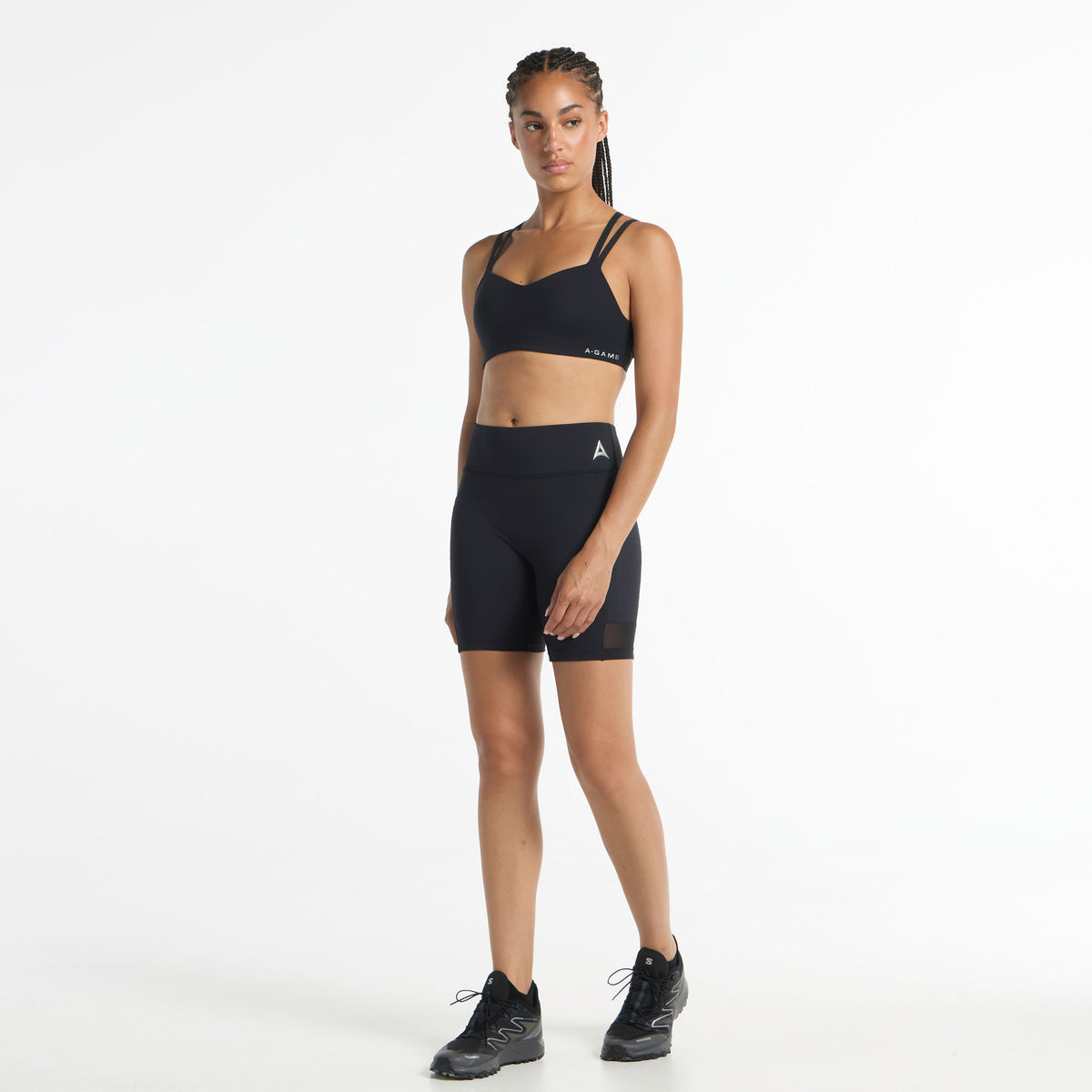 Women's Reflective Running Shorts - Black