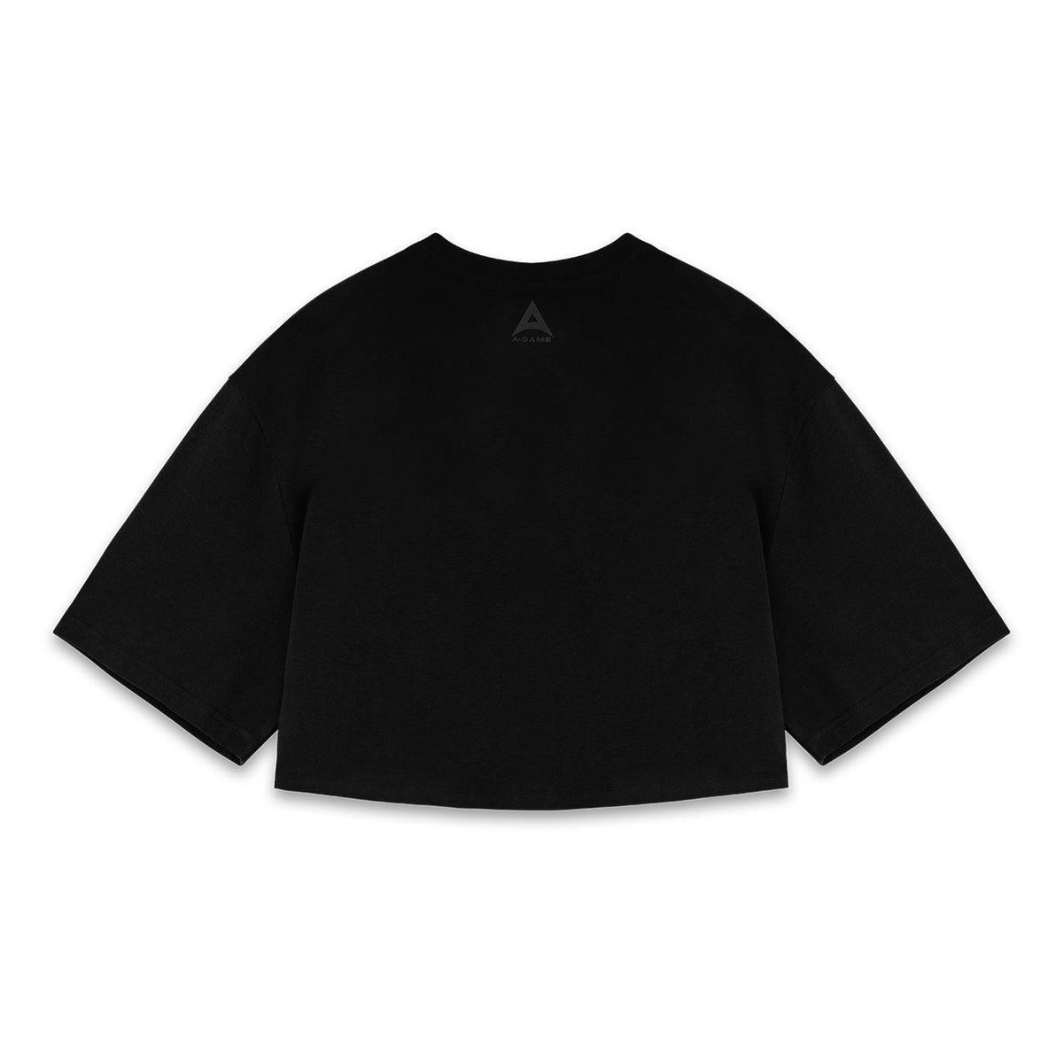 Women's Relaxed Cropped T-Shirt - Black
