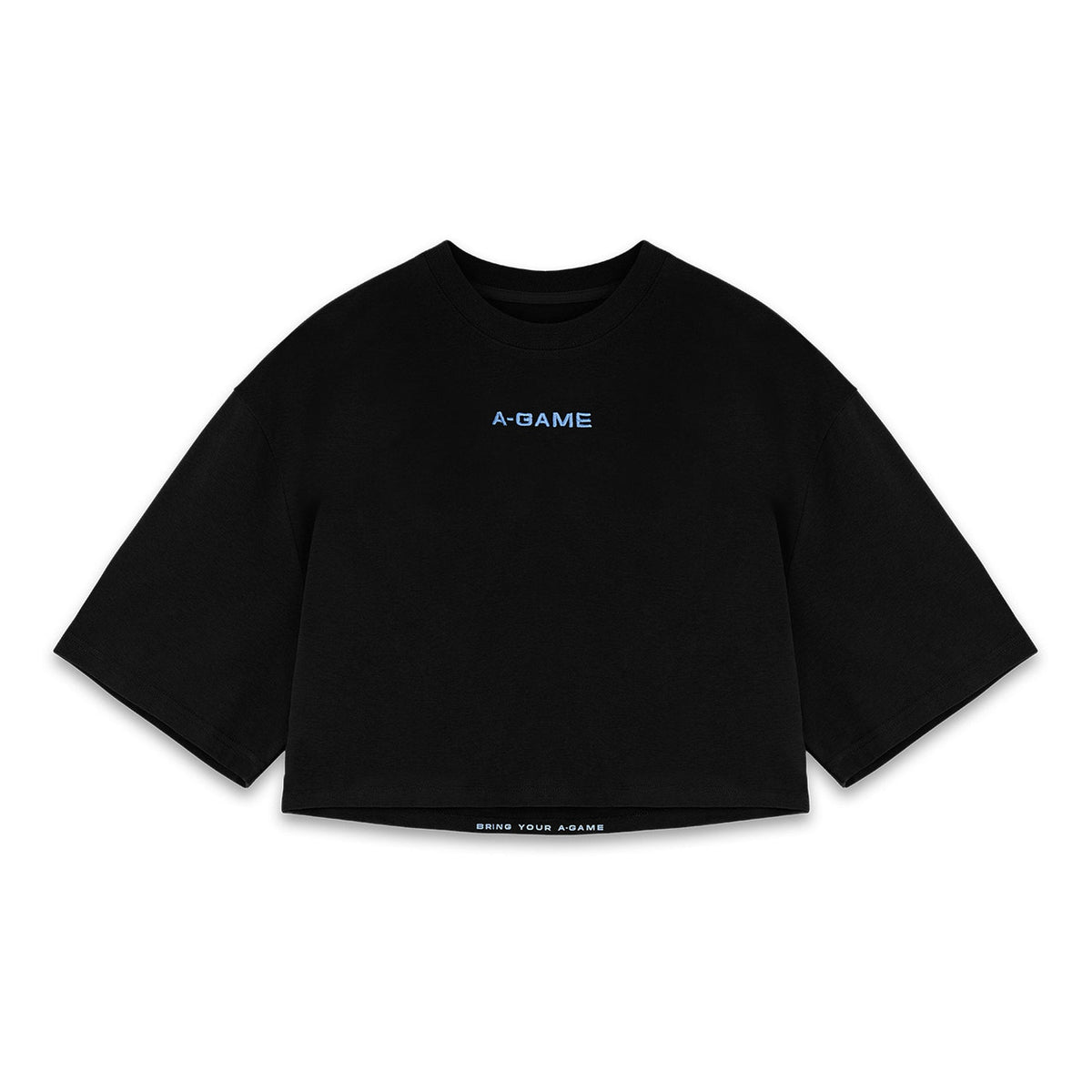Women's Relaxed Cropped T-Shirt - Black