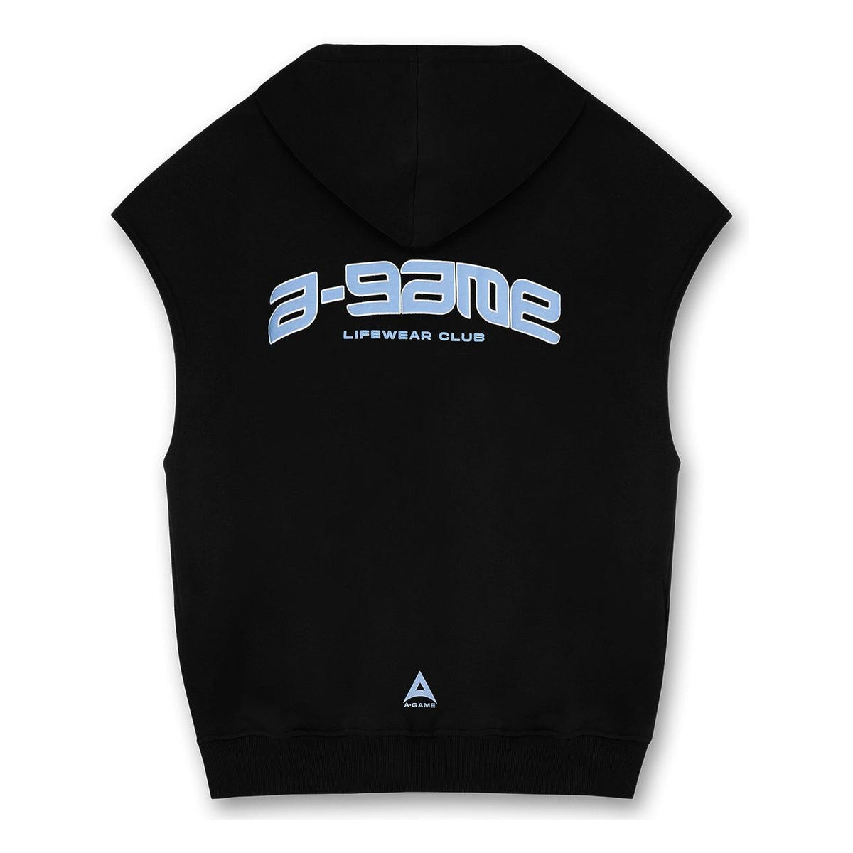 Women's Cropped Sleeveless Hoodie - Black